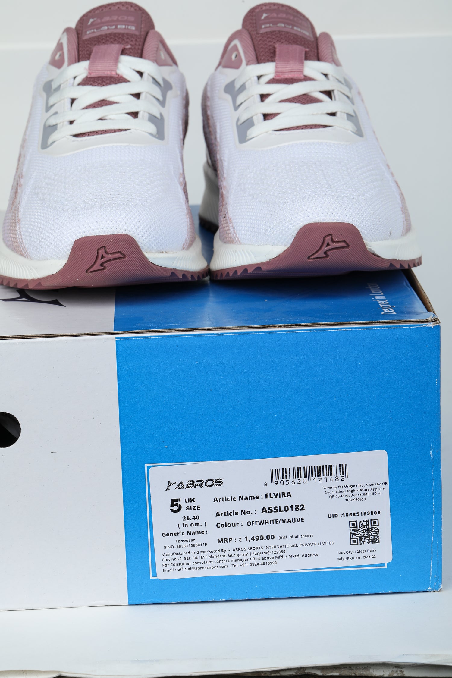 ABROS ELVIRA Running Sports Shoes Breathable Upper Memory Foam Insole Casual Walking & Gym Shoes for Mens