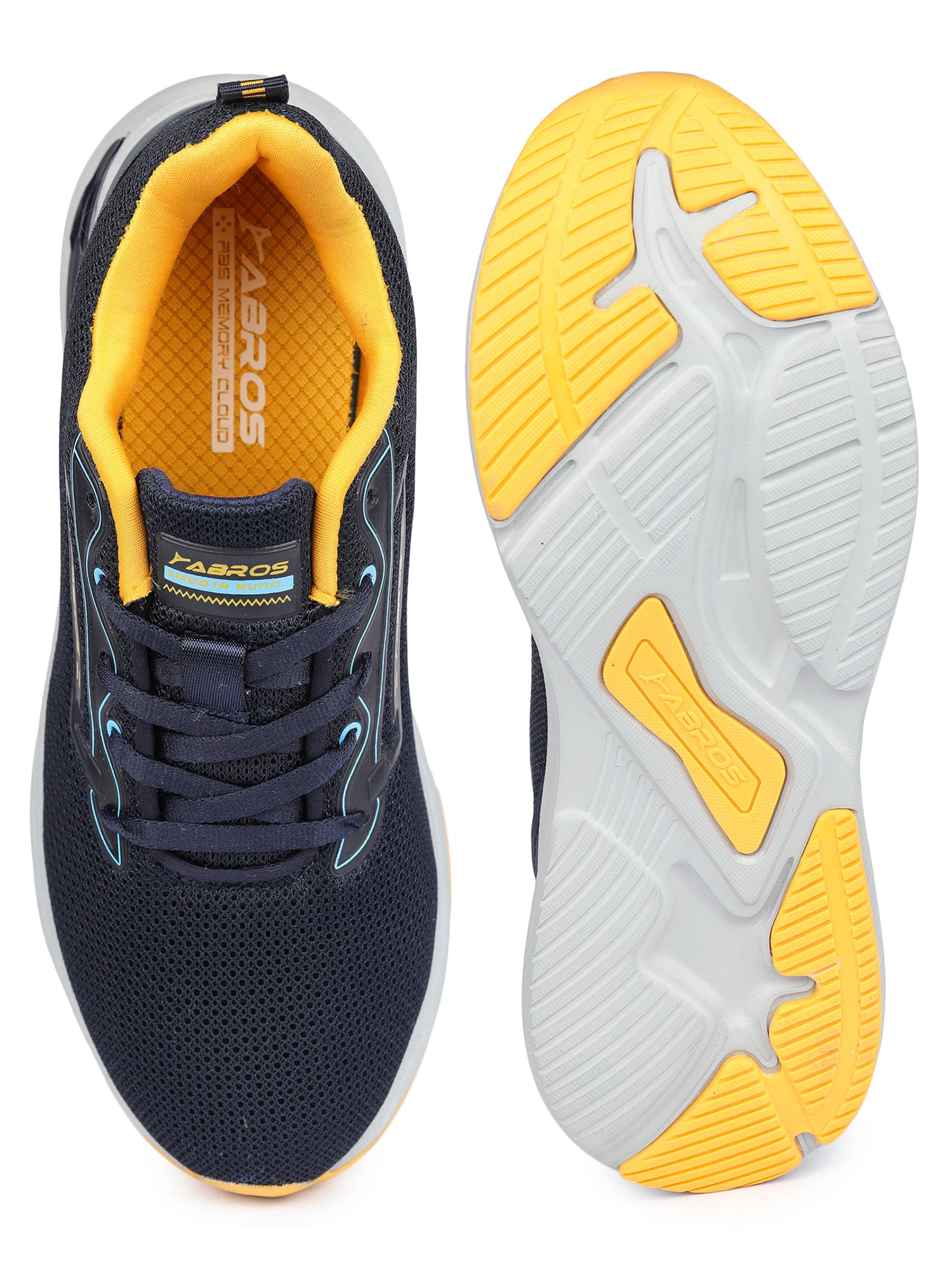 ABROS KRONOS Running Sports Shoes Breathable Upper Memory Foam Insole Casual Walking & Gym Shoes for Mens