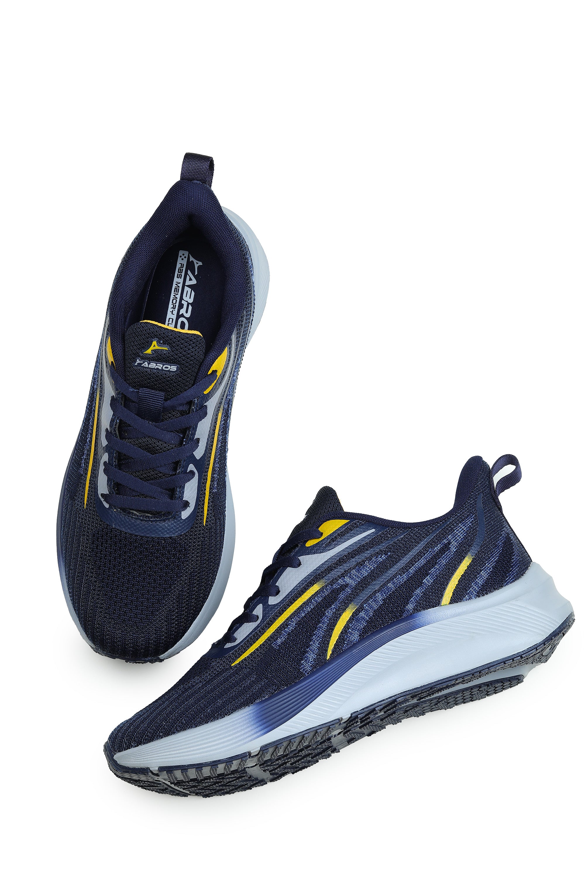 ABROS ALFRED Running Sports Shoes Breathable Upper Memory Foam Insole Casual Walking & Gym Shoes for Mens