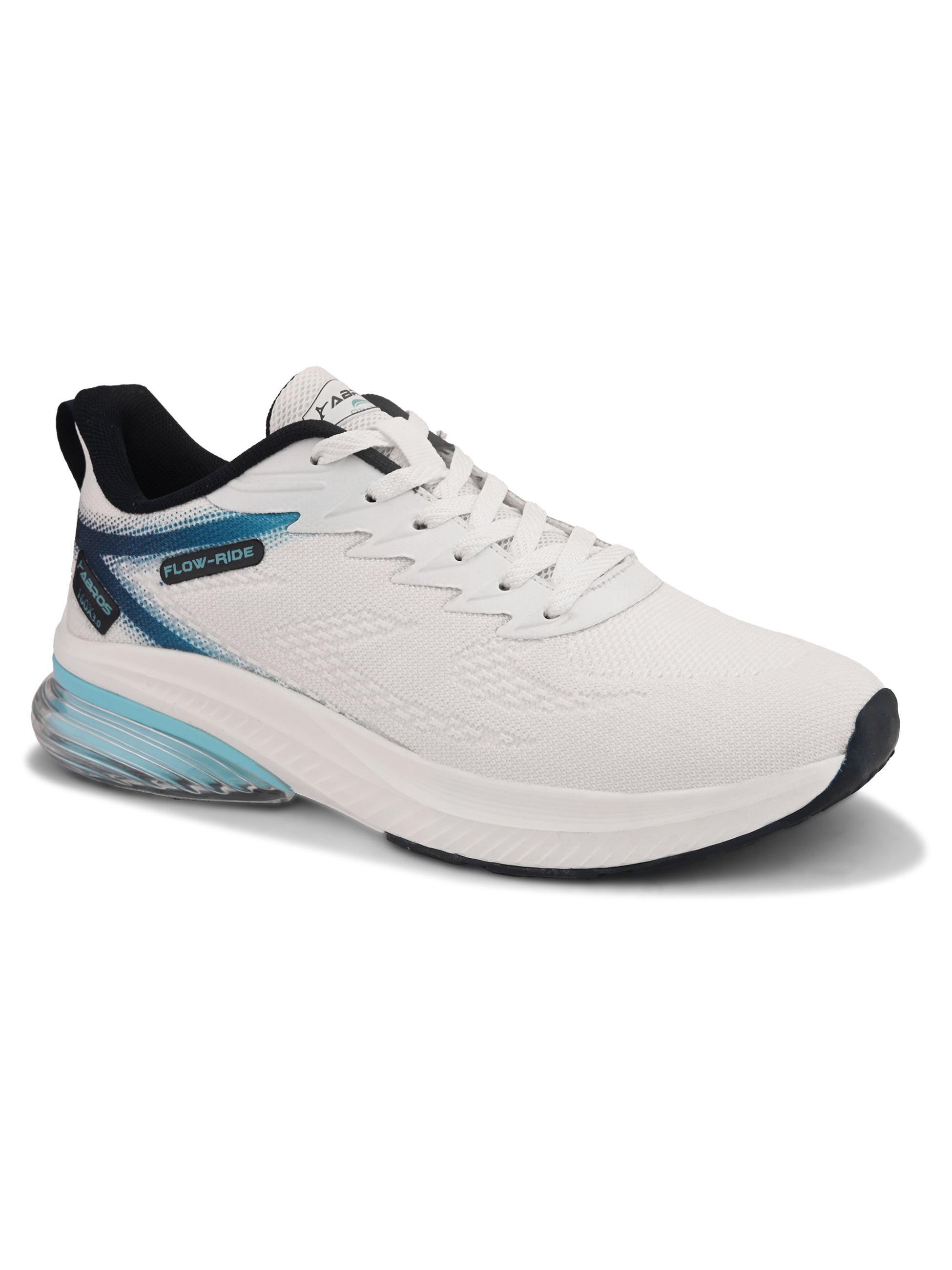 ABROS RANKIN Men’s Sports Shoes for Running, Training & Gym | Lightweight Active Footwear for Daily Workout, Fitness & Outdoor Activities Shoes for Mens (WHITE/NAVY)