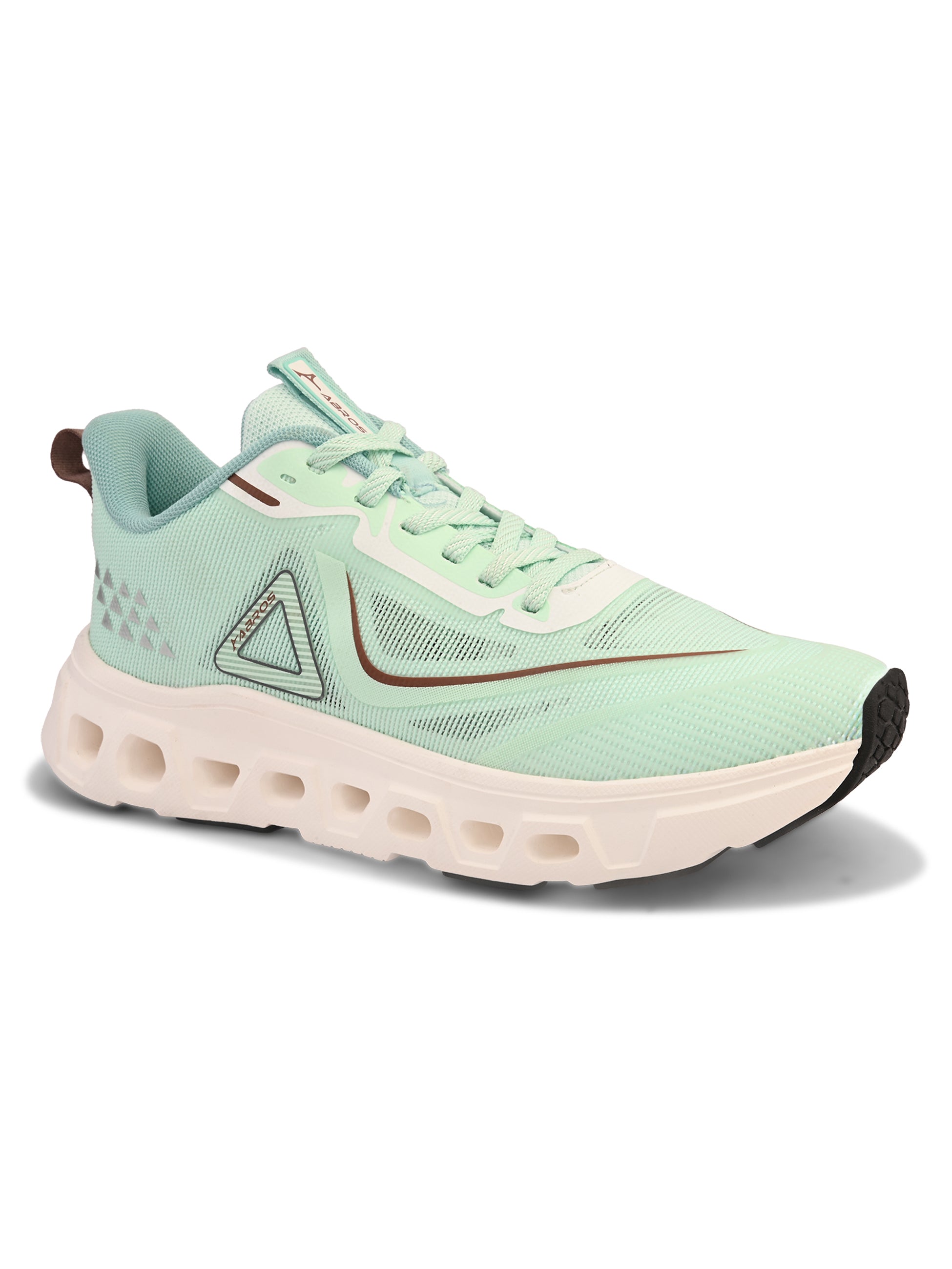 ABROS LIAM Men’s Sports Shoes for Running, Training & Gym | Lightweight Active Footwear for Daily Workout, Fitness & Outdoor Activities Shoes for Mens (SEA MIST/BROWN)