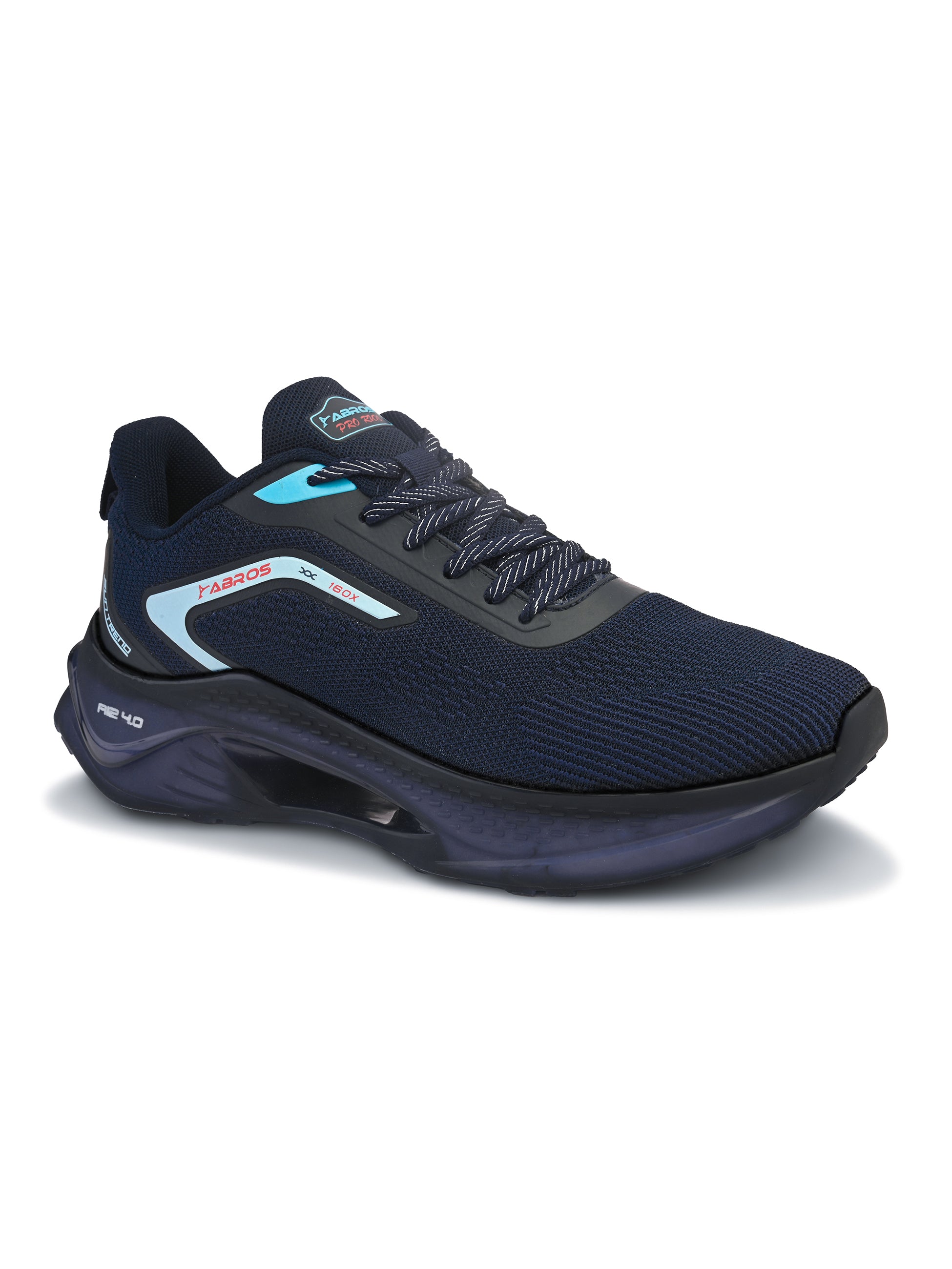ABROS GAMORA Men’s Sports Shoes for Running, Training & Gym | Lightweight Active Footwear for Daily Workout, Fitness & Outdoor Activities Shoes for Mens (NAVY/ICE BLUE)