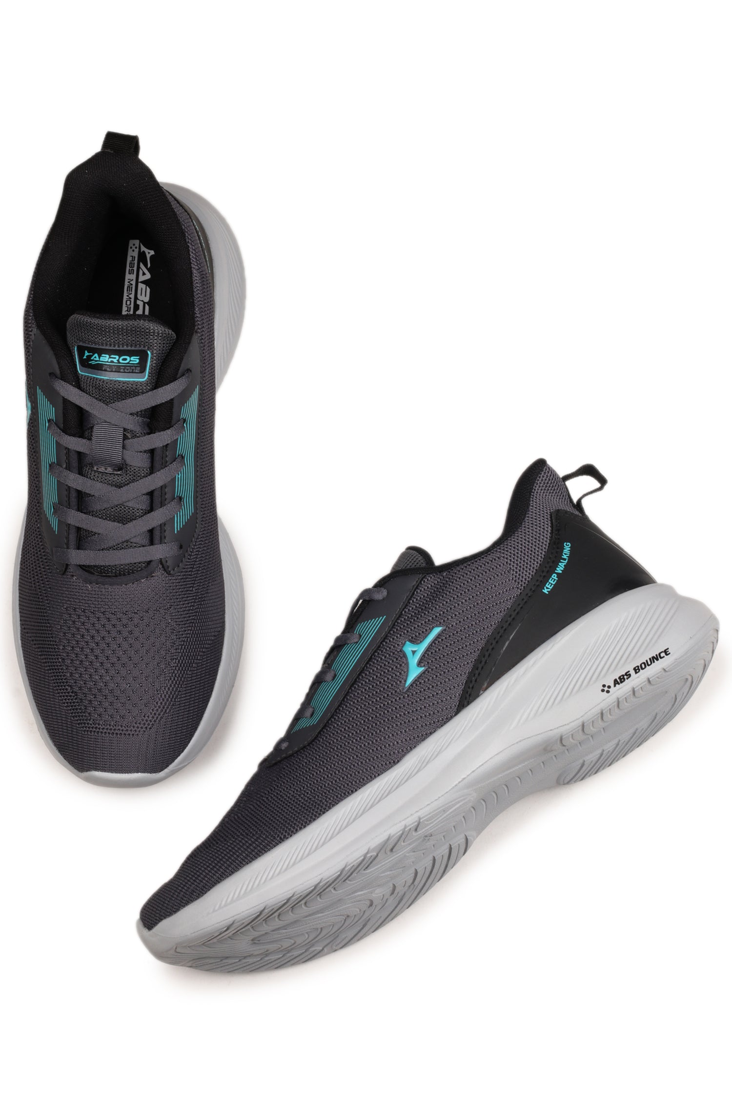 ABROS BLAKE Running Sports Shoes Breathable Upper Memory Foam Insole Casual Walking & Gym Shoes for Mens