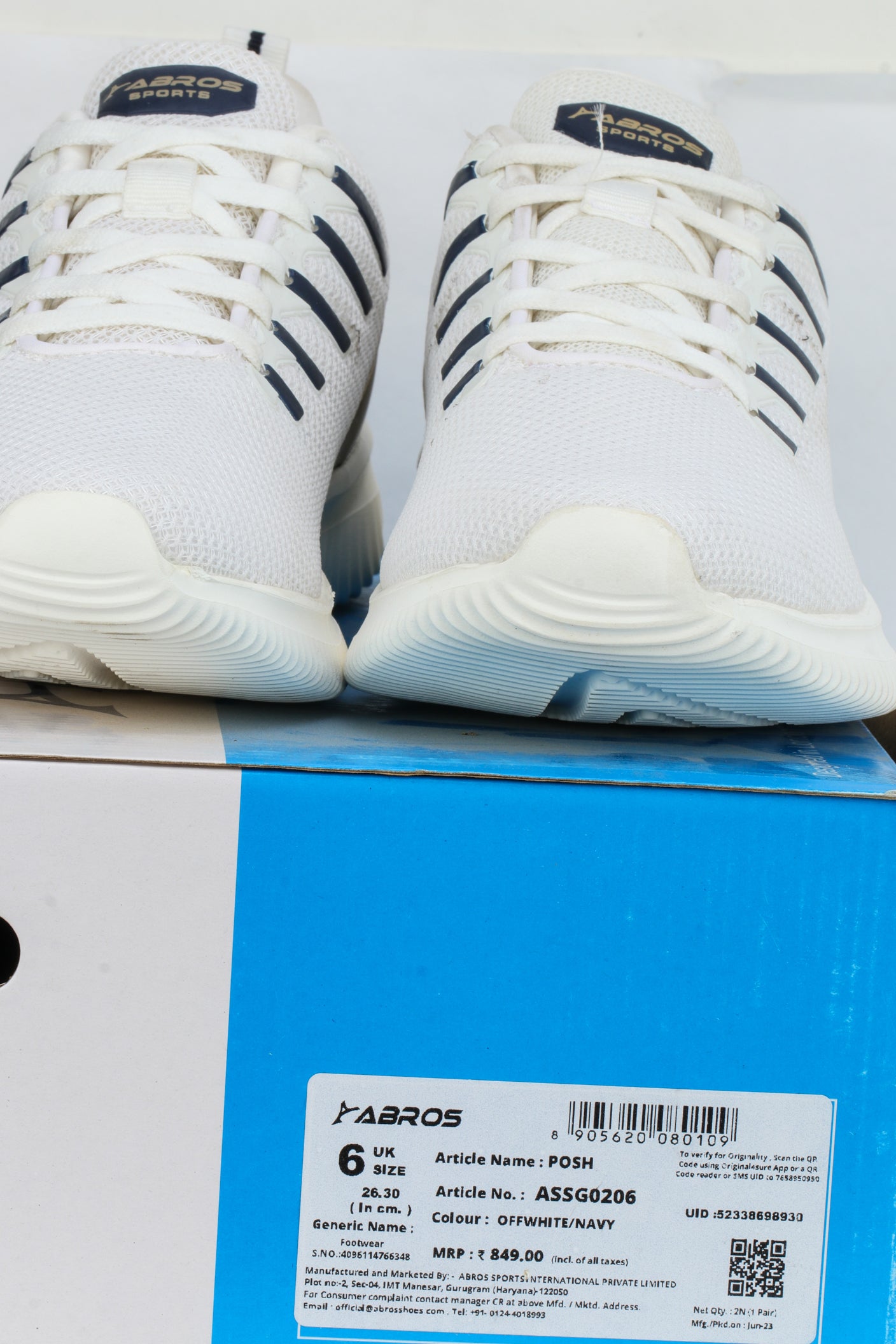 ABROS POSH Running Sports Shoes Breathable Upper Memory Foam Insole Casual Walking & Gym Shoes for Mens