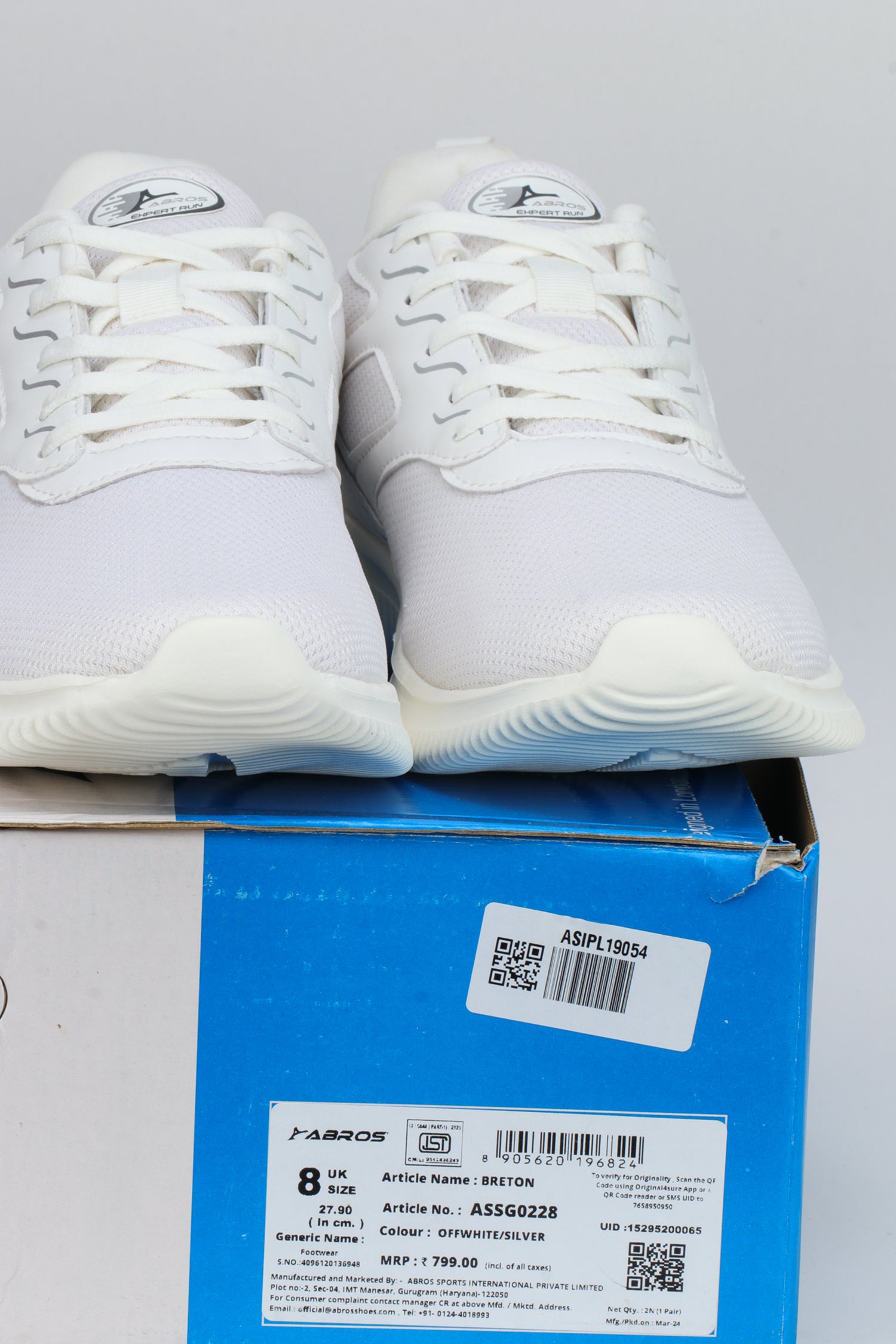 ABROS EXCAL Running Sports Shoes Breathable Upper Memory Foam Insole Casual Walking & Gym Shoes for Mens