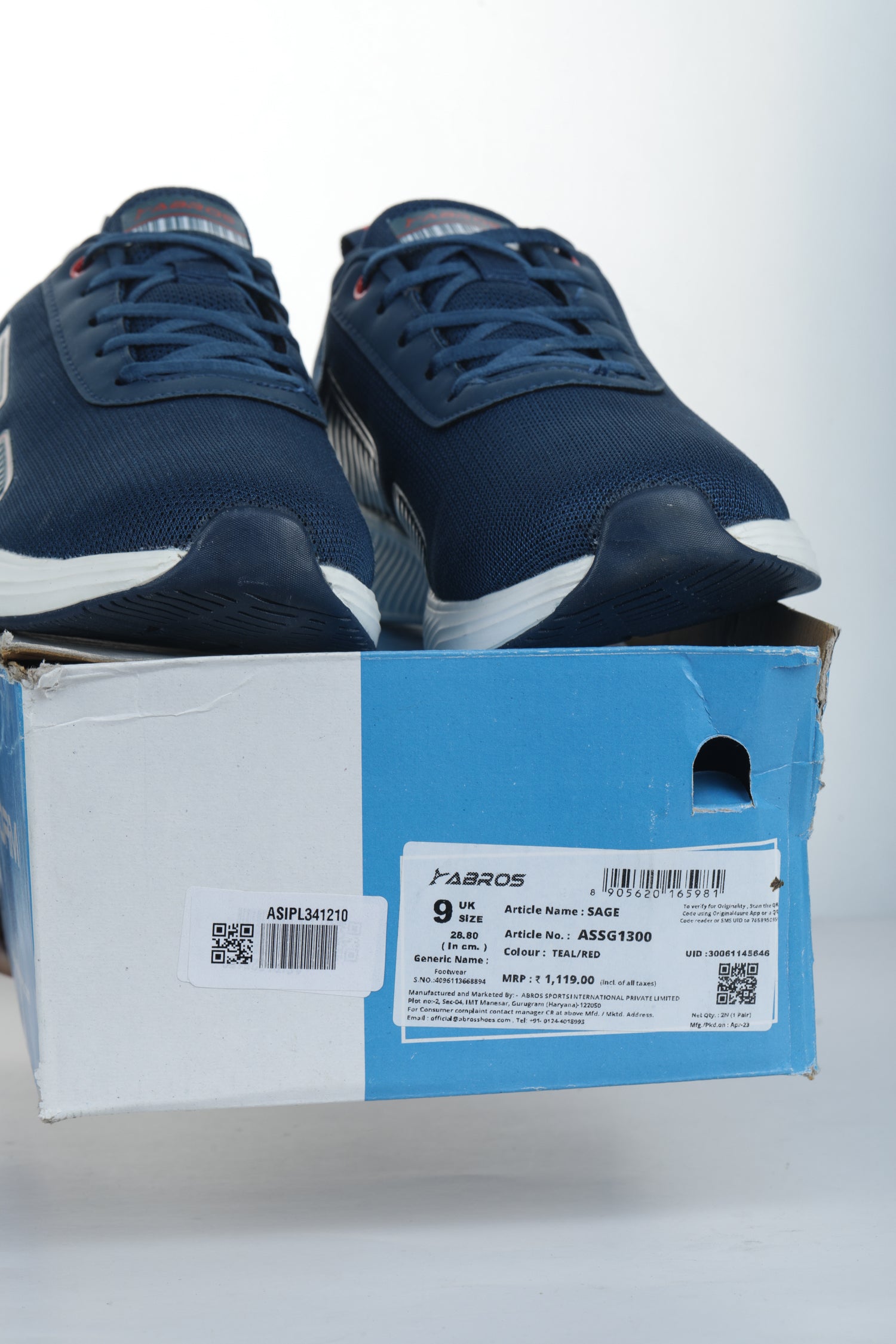 ABROS CLARK Running Sports Shoes Breathable Upper Memory Foam Insole Casual Walking & Gym Shoes for Mens