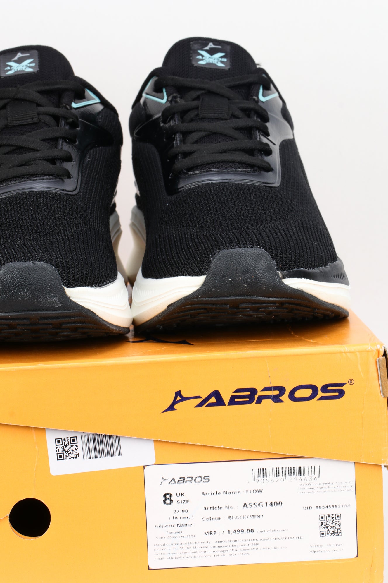 ABROS VANCE Running Sports Shoes Breathable Upper Memory Foam Insole Casual Walking & Gym Shoes for Mens