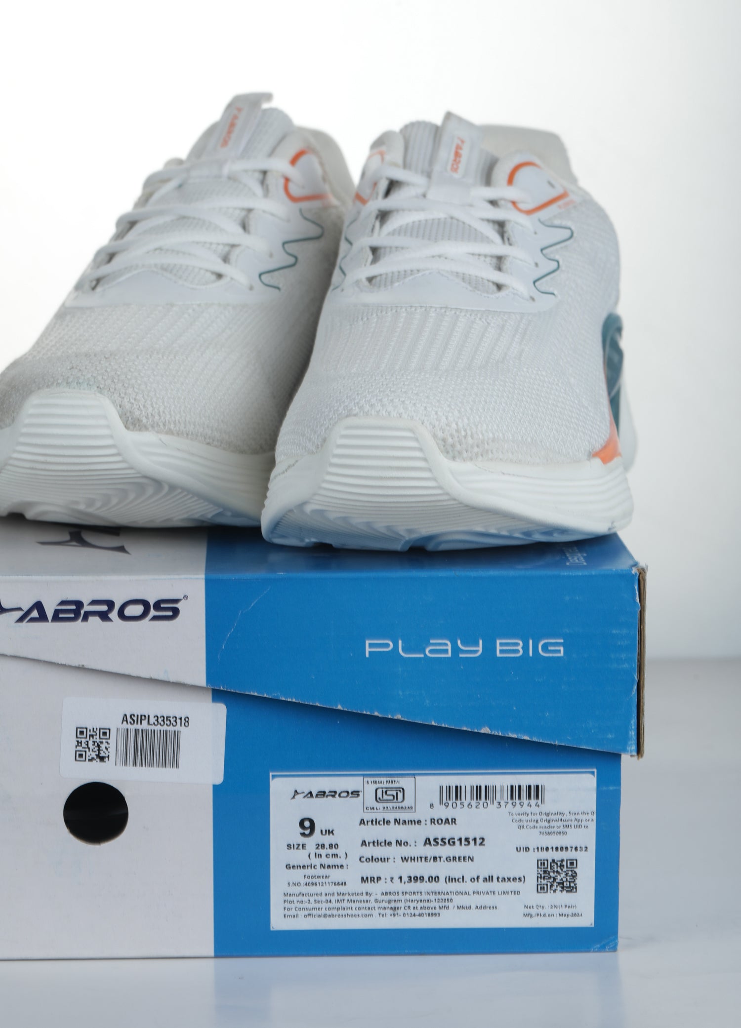 ABROS DRIG Running Sports Shoes Breathable Upper Memory Foam Insole Casual Walking & Gym Shoes for Mens