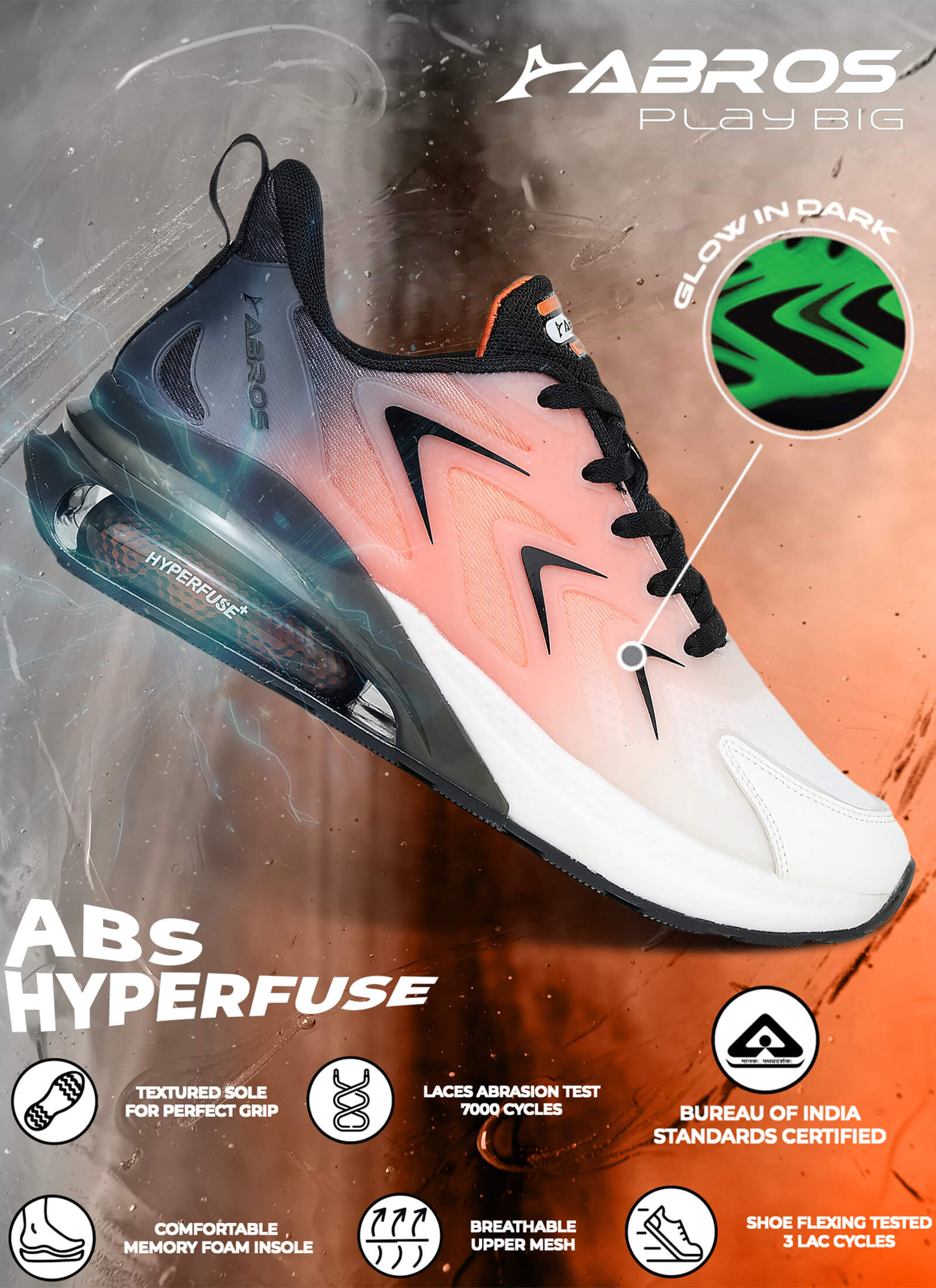 Terzo Hyper Fuse Sports Shoes For Men