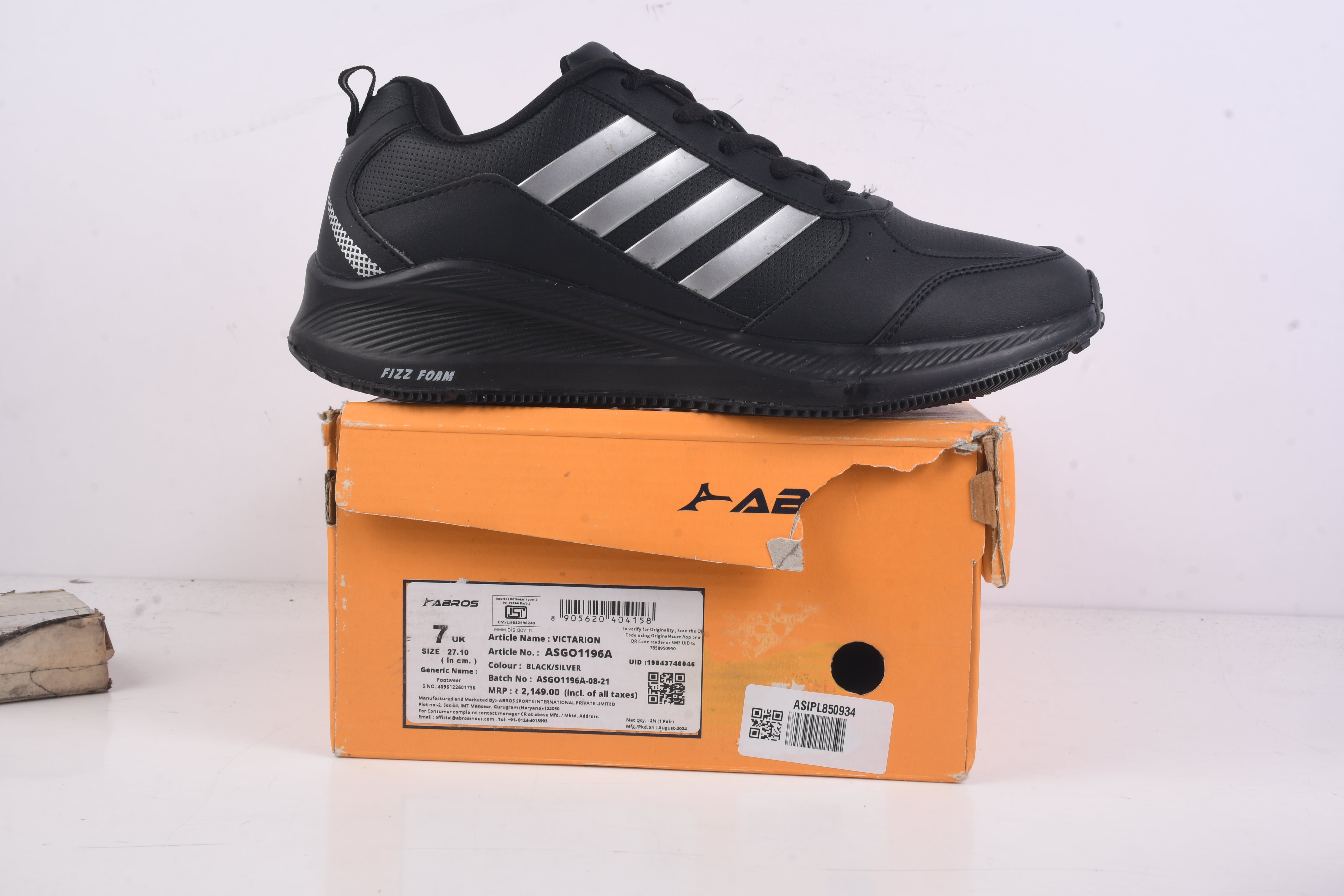 ABROS VICTARION Running Sports Shoes Breathable Upper Memory Foam Insole Casual Walking & Gym Shoes for Mens