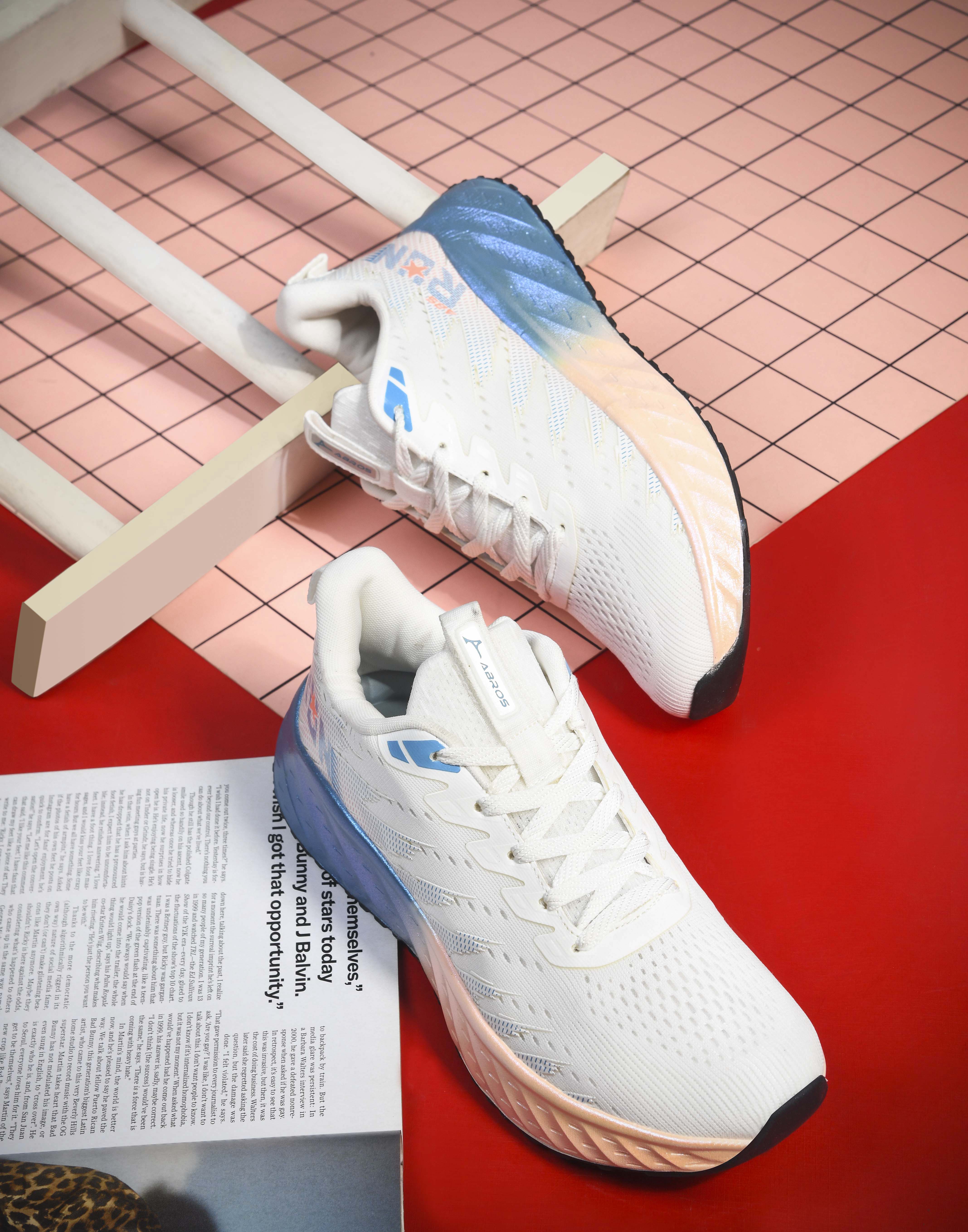 ABROS BATTLE PRO Running Sports Shoes Breathable Upper Memory Foam Insole Casual Walking & Gym Shoes for Mens