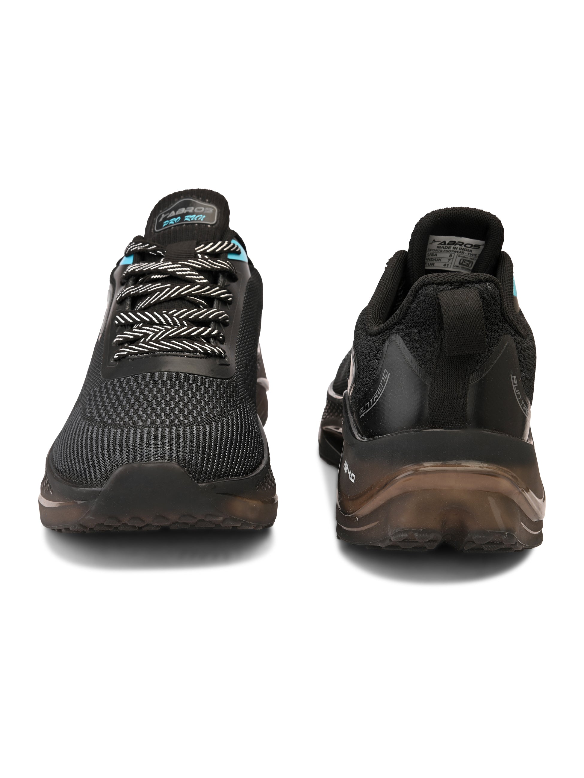 ABROS GAMORA Men’s Sports Shoes for Running, Training & Gym | Lightweight Active Footwear for Daily Workout, Fitness & Outdoor Activities Shoes for Mens (D.GREY/BLACK)