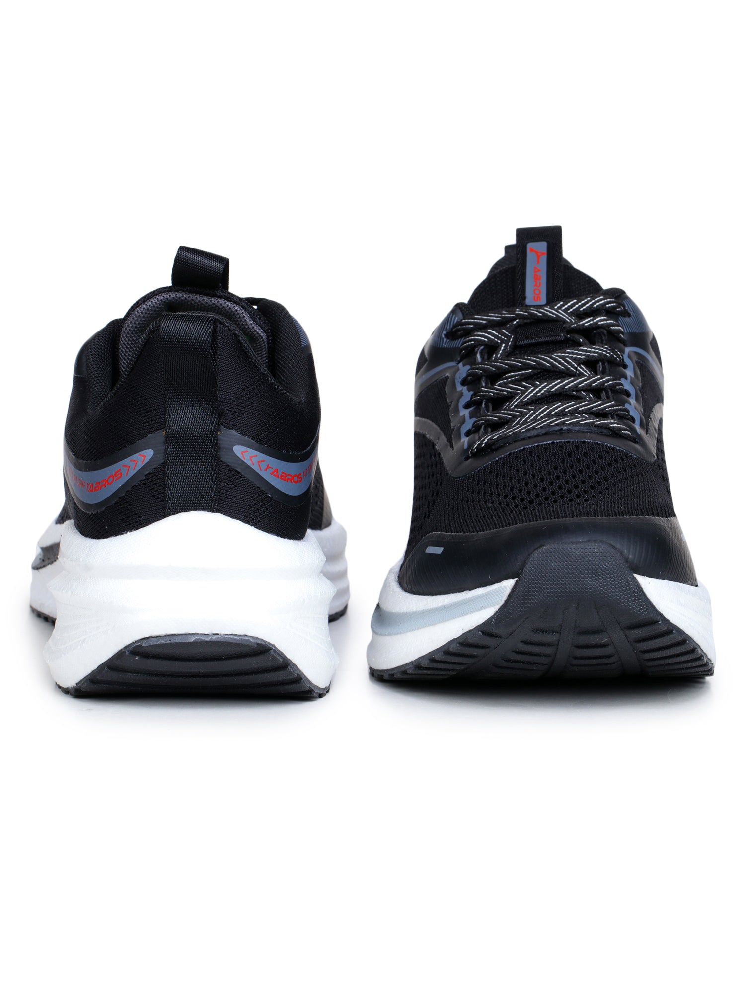 ABROS ZYRO Men’s Sports Shoes for Running, Training & Gym | Lightweight Active Footwear for Daily Workout, Fitness & Outdoor Activities Shoes for Mens (BLACK/D.GREY)