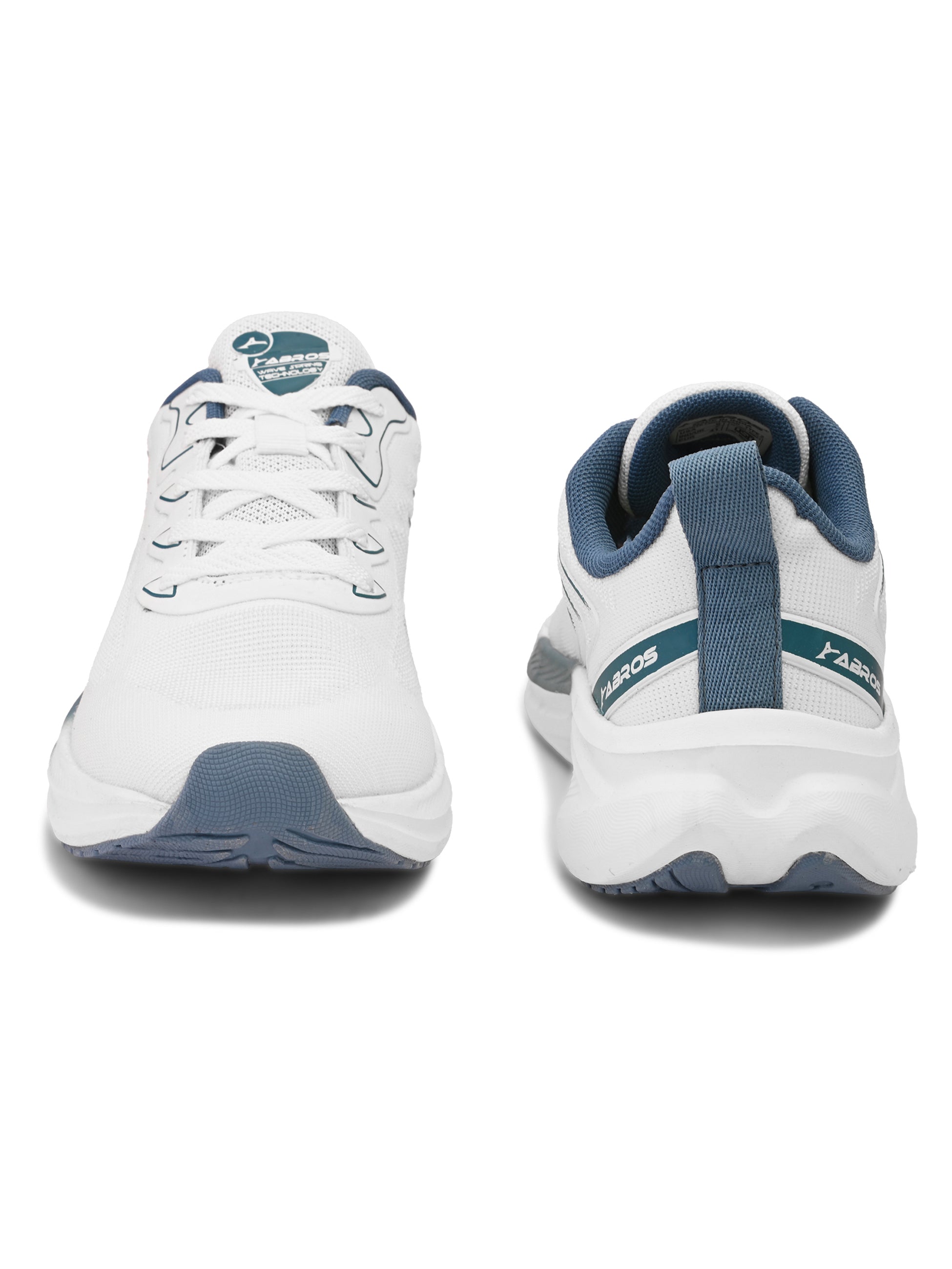 ABROS MIZAR Men’s Sports Shoes for Running, Training & Gym | Lightweight Active Footwear for Daily Workout, Fitness & Outdoor Activities Shoes for Mens (WHITE/R.SLATE)