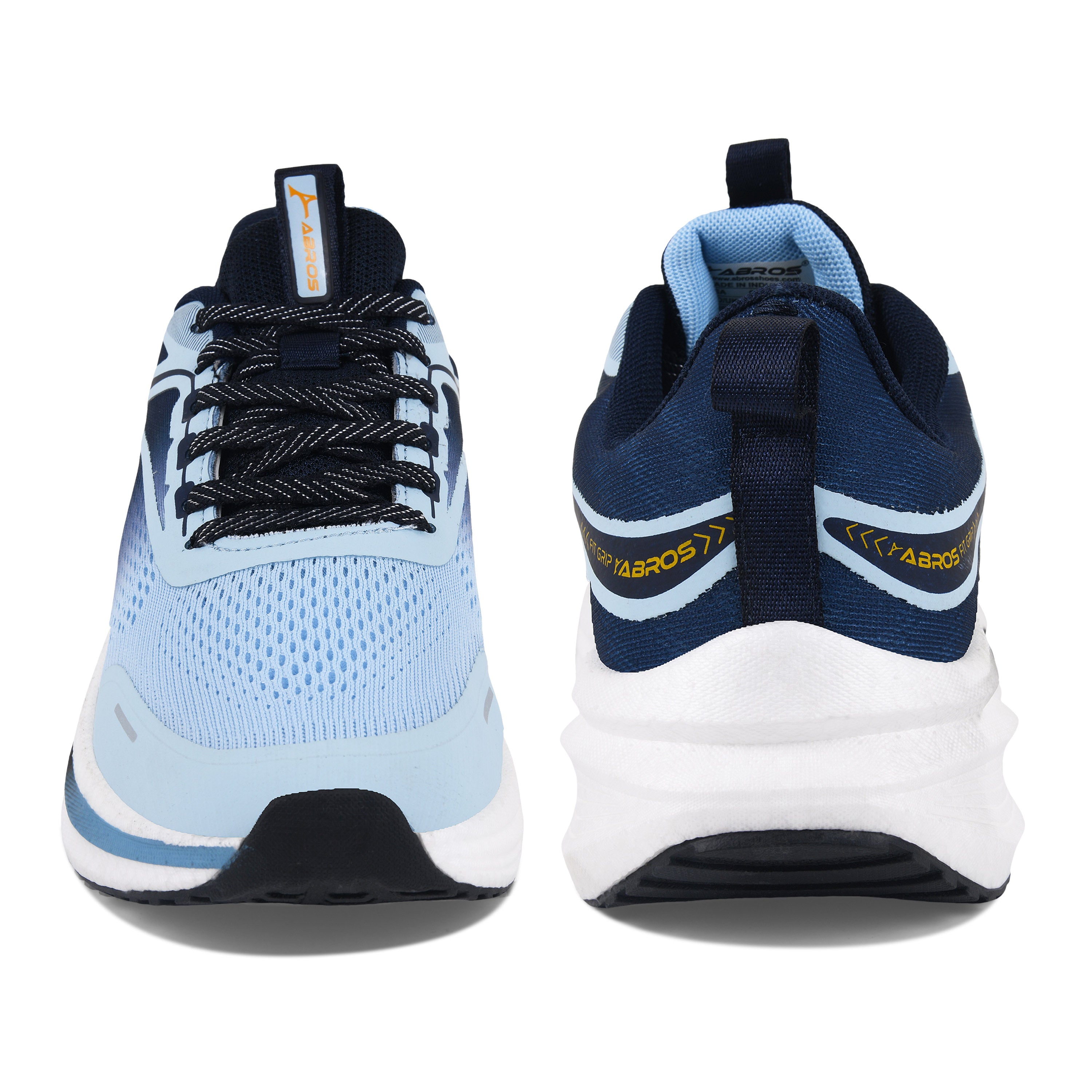 ABROS ZYRO Men’s Sports Shoes for Running, Training & Gym | Lightweight Active Footwear for Daily Workout, Fitness & Outdoor Activities Shoes for Mens (NAVY/ICE BLUE)
