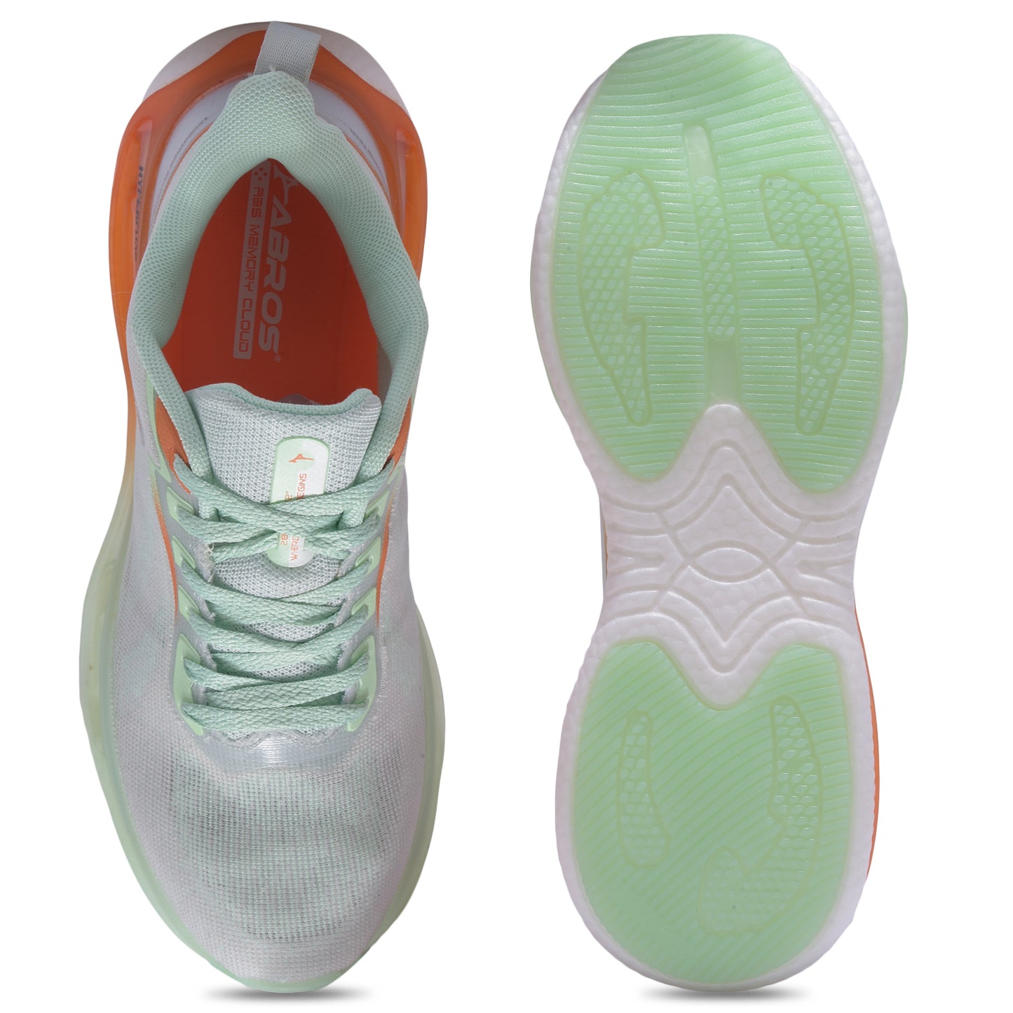 Abros Blaster ASSG1367 ICE GREEN/ORANGE Mens Sports Shoes