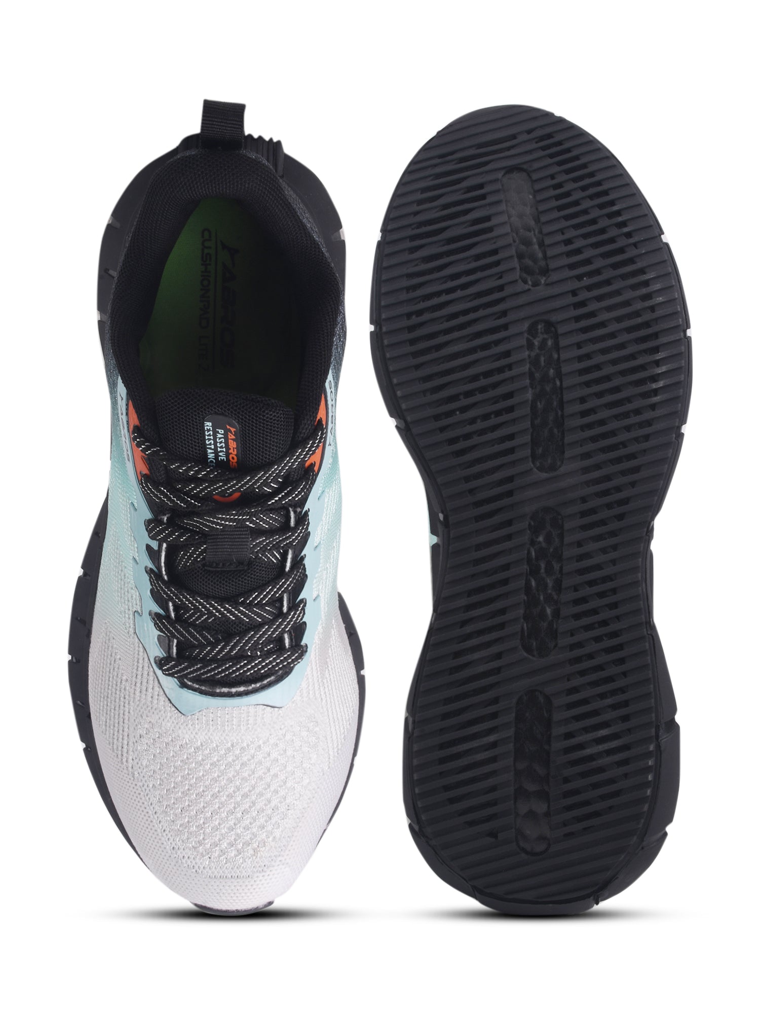 ABROS FRANKEL Men’s Sports Shoes for Running, Training & Gym | Lightweight Active Footwear for Daily Workout, Fitness & Outdoor Activities Shoes for Mens (OFFWHITE/BLACK)