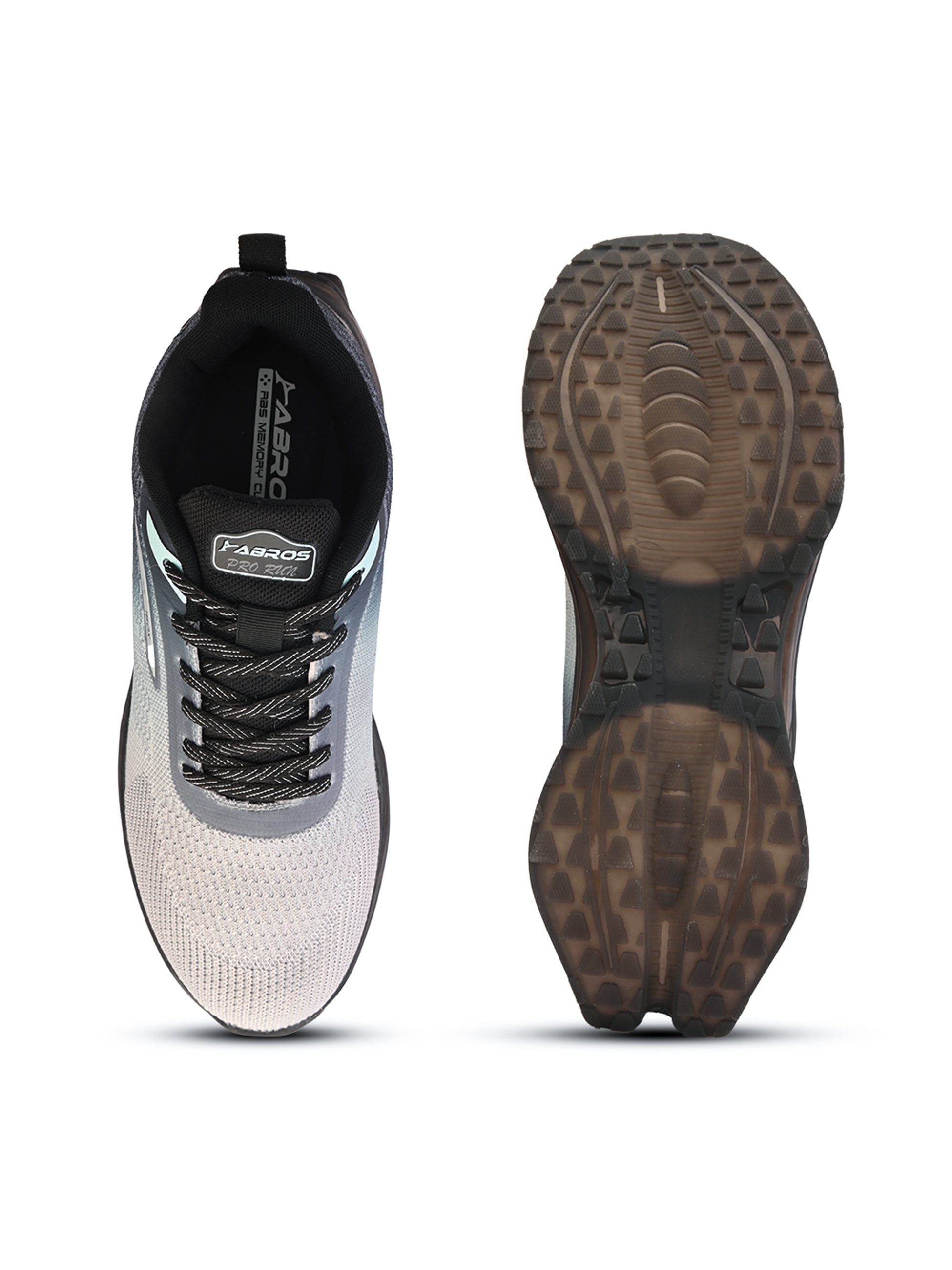 ABROS GAMORA Men’s Sports Shoes for Running, Training & Gym | Lightweight Active Footwear for Daily Workout, Fitness & Outdoor Activities Shoes for Mens (L.GREY/BLACK)