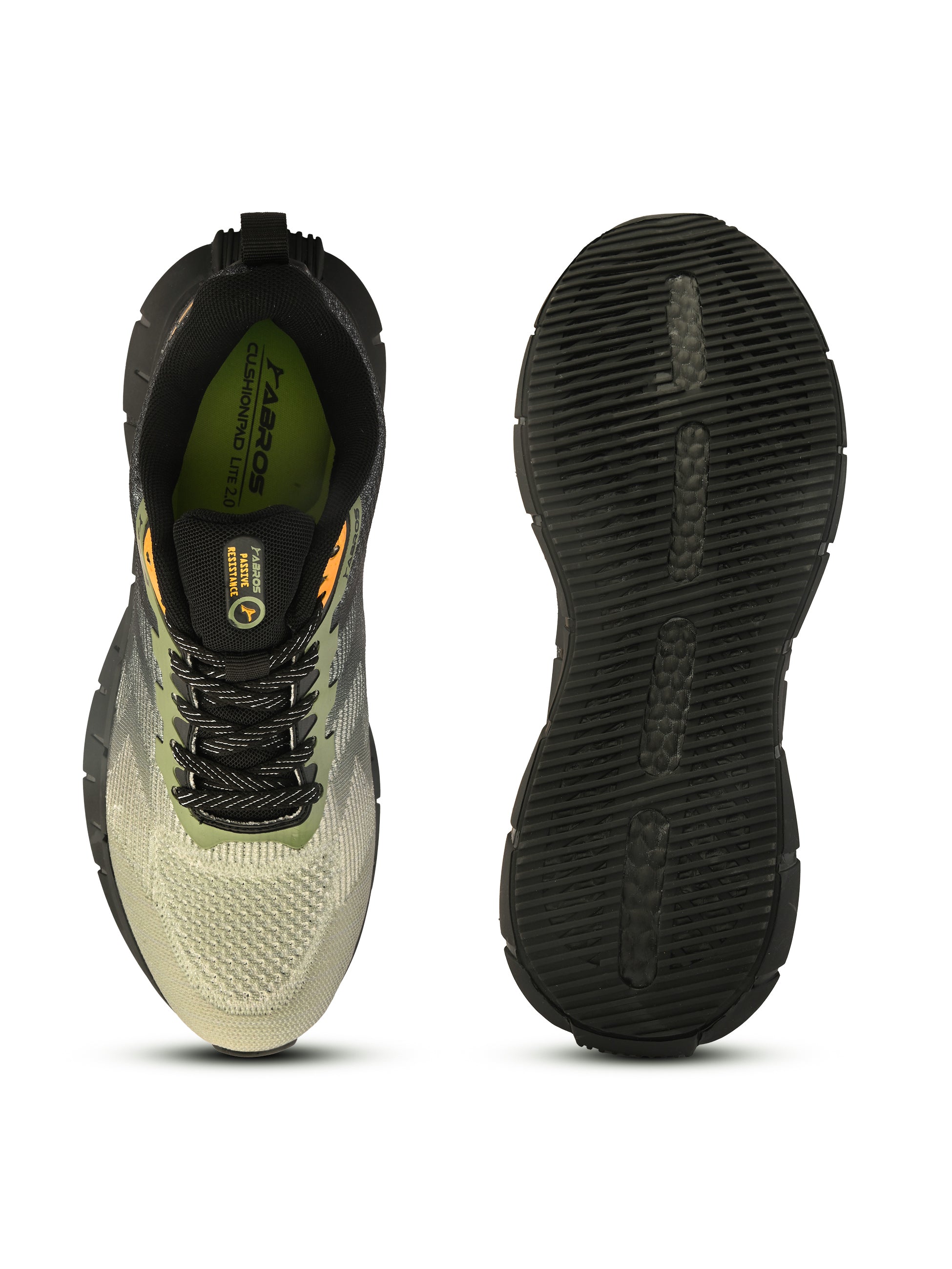 ABROS FRANKEL Men’s Sports Shoes for Running, Training & Gym | Lightweight Active Footwear for Daily Workout, Fitness & Outdoor Activities Shoes for Mens (L.OLIVE/BLACK)