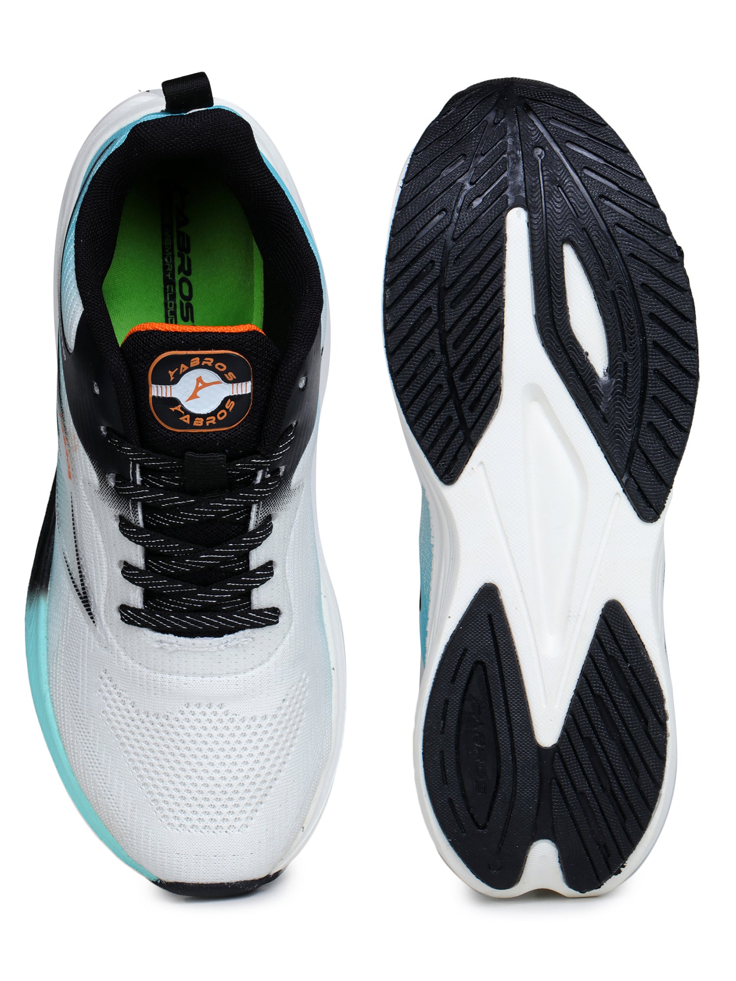 ABROS PROCY Men’s Sports Shoes for Running, Training & Gym | Lightweight Active Footwear for Daily Workout, Fitness & Outdoor Activities Shoes for Mens (WHITE/DEEPSEA)