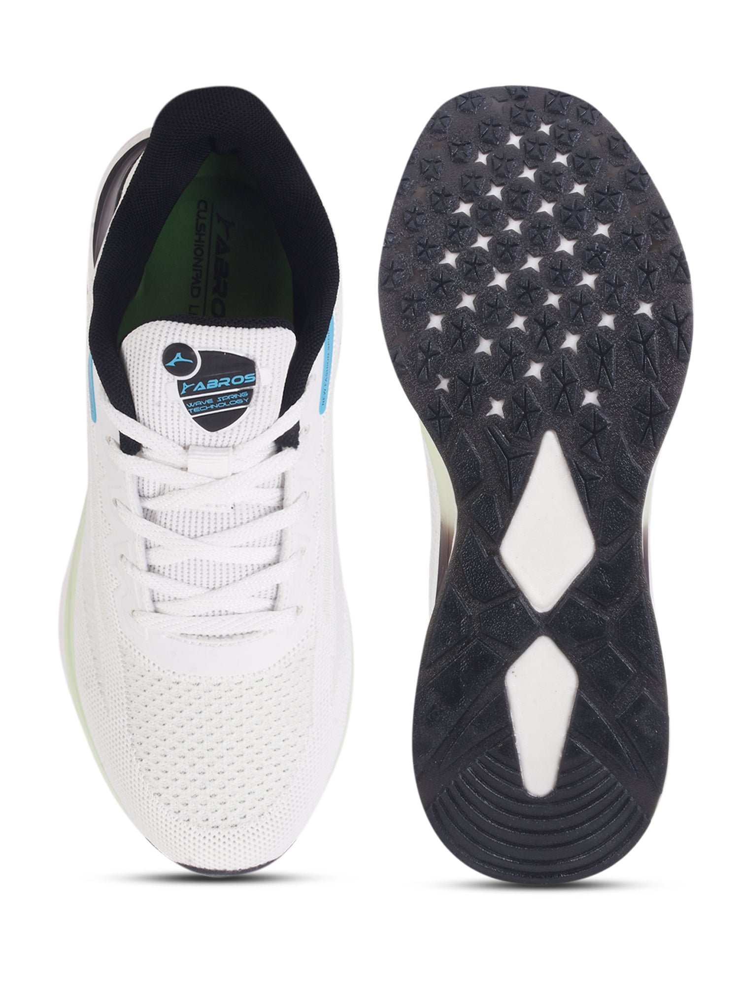 ABROS STEVE Men’s Sports Shoes for Running, Training & Gym | Lightweight Active Footwear for Daily Workout, Fitness & Outdoor Activities Shoes for Mens (SEA MIST/BLACK)