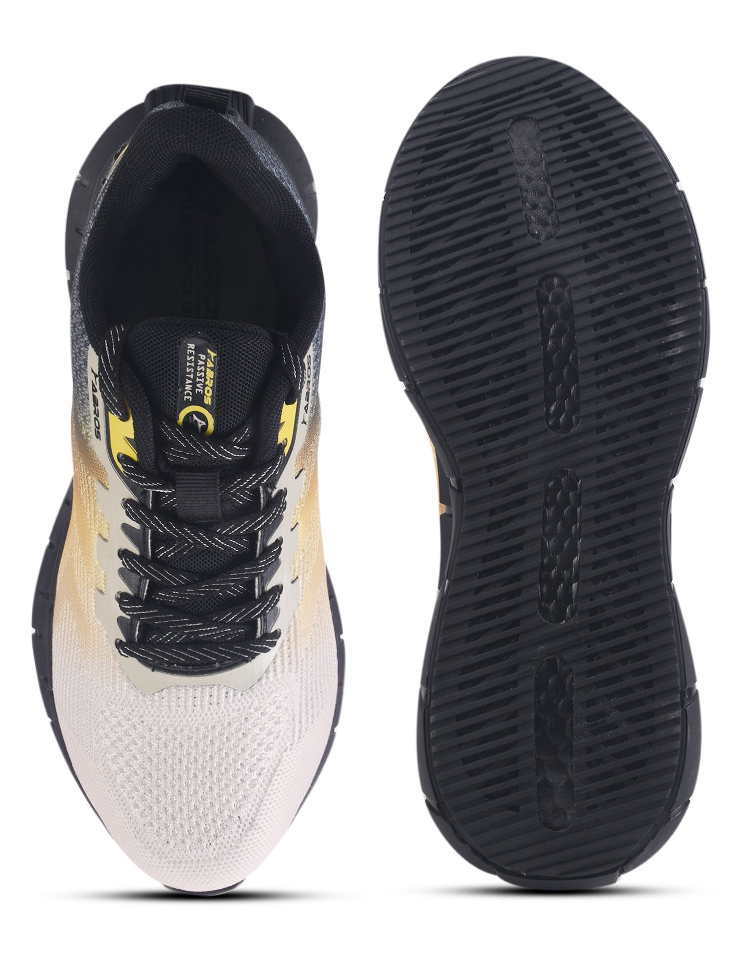 ABROS FRANKEL Men’s Sports Shoes for Running, Training & Gym | Lightweight Active Footwear for Daily Workout, Fitness & Outdoor Activities Shoes for Mens (L.BEIGE/BLACK)