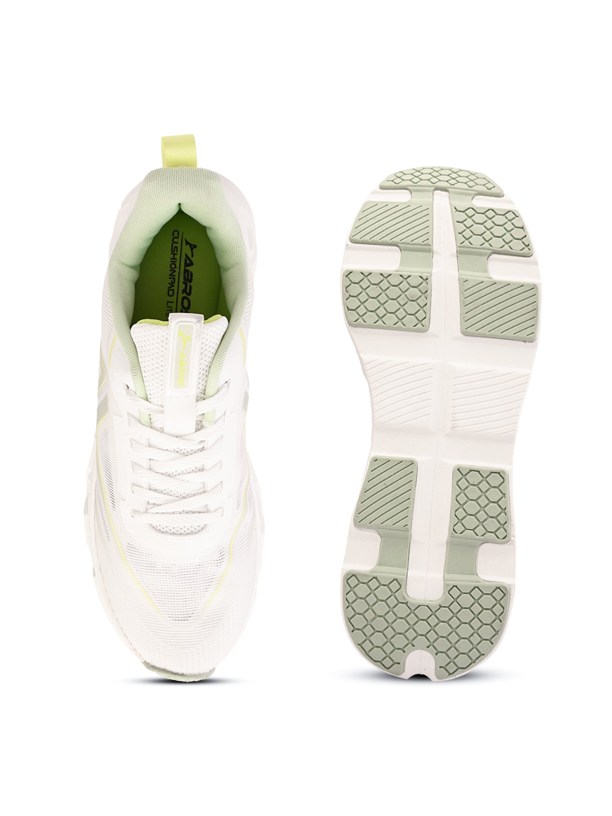 ABROS LIAM Men’s Sports Shoes for Running, Training & Gym | Lightweight Active Footwear for Daily Workout, Fitness & Outdoor Activities Shoes for Mens (WHITE/SEA MIST)