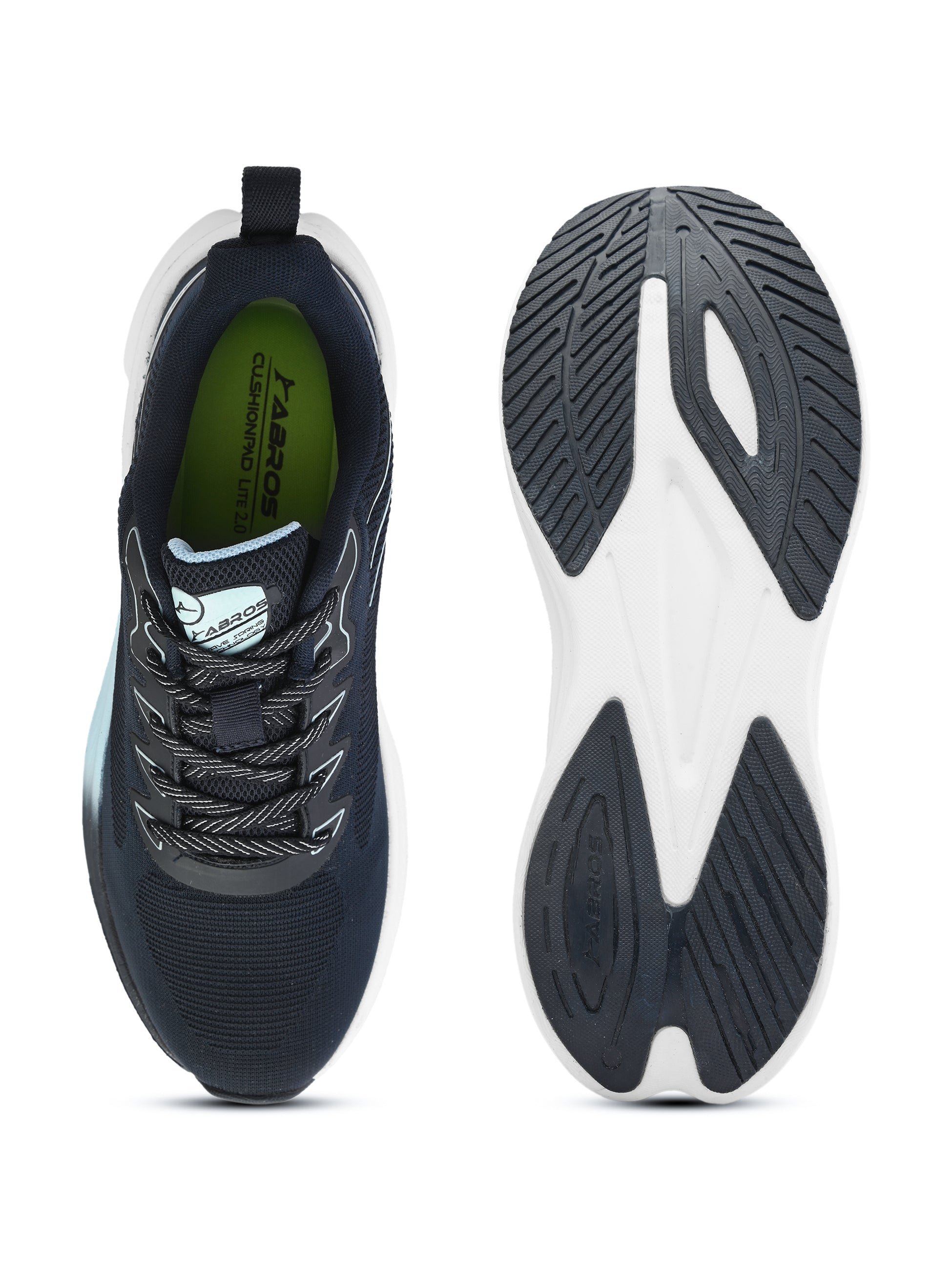 ABROS MIZAR Men’s Sports Shoes for Running, Training & Gym | Lightweight Active Footwear for Daily Workout, Fitness & Outdoor Activities Shoes for Mens (NAVY/ICE BLUE)