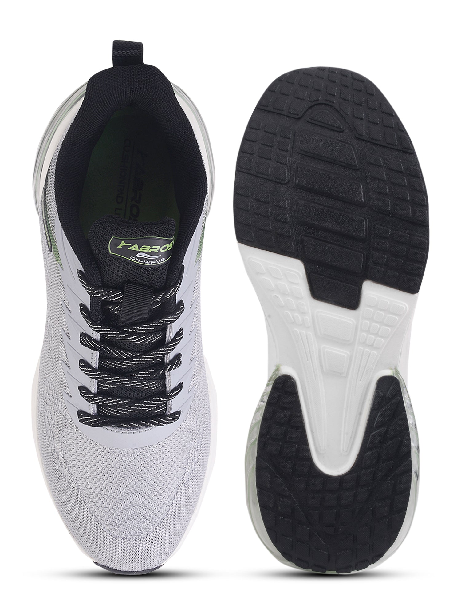 ABROS RANKIN Men’s Sports Shoes for Running, Training & Gym | Lightweight Active Footwear for Daily Workout, Fitness & Outdoor Activities Shoes for Mens (L.GREY/BLACK)