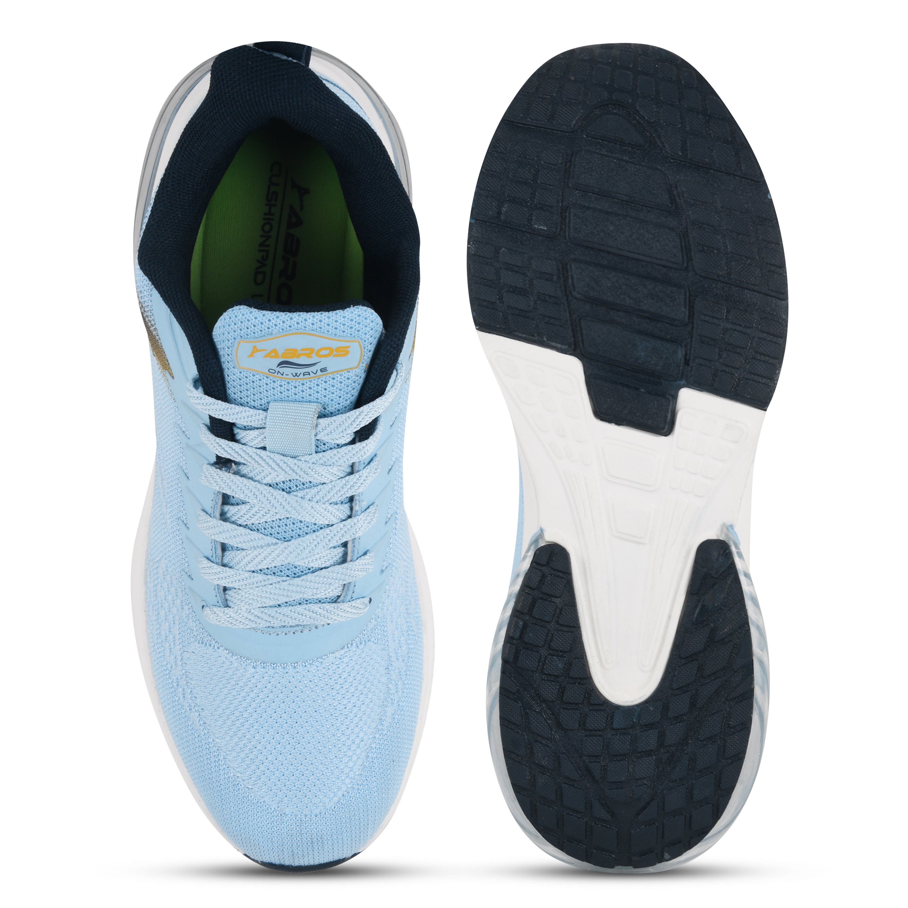 ABROS RANKIN Men’s Sports Shoes for Running, Training & Gym | Lightweight Active Footwear for Daily Workout, Fitness & Outdoor Activities Shoes for Mens (ICE BLUE/NAVY)