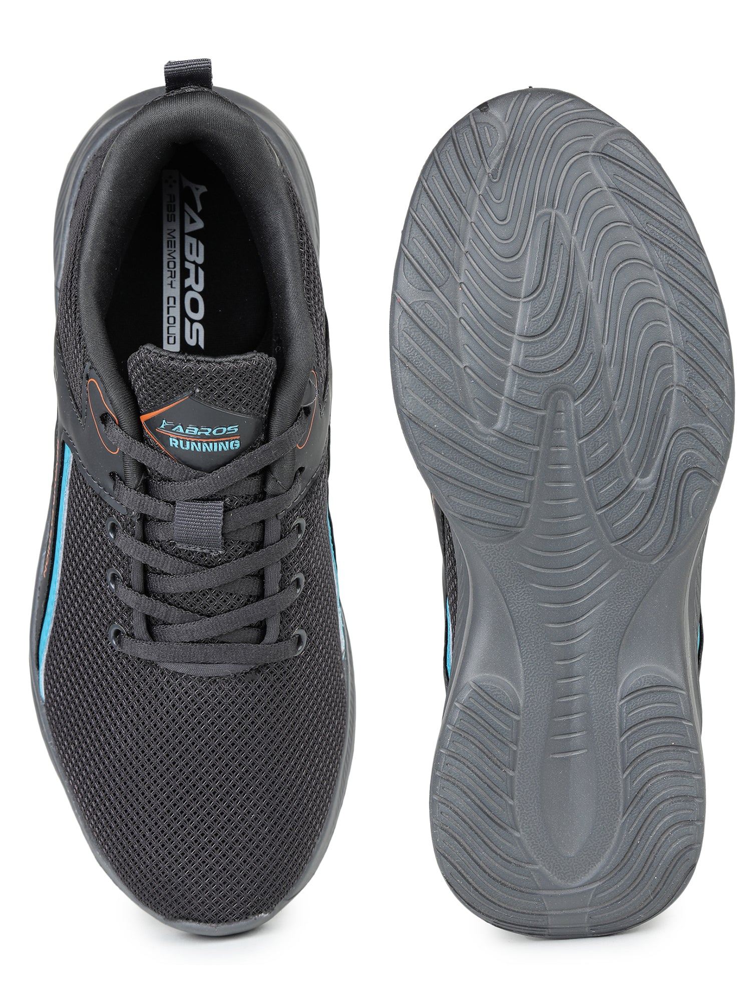 ABROS INFERNO Men’s Sports Shoes for Running, Training & Gym | Lightweight Active Footwear for Daily Workout, Fitness & Outdoor Activities Shoes for Mens (D.GREY/ORANGE)