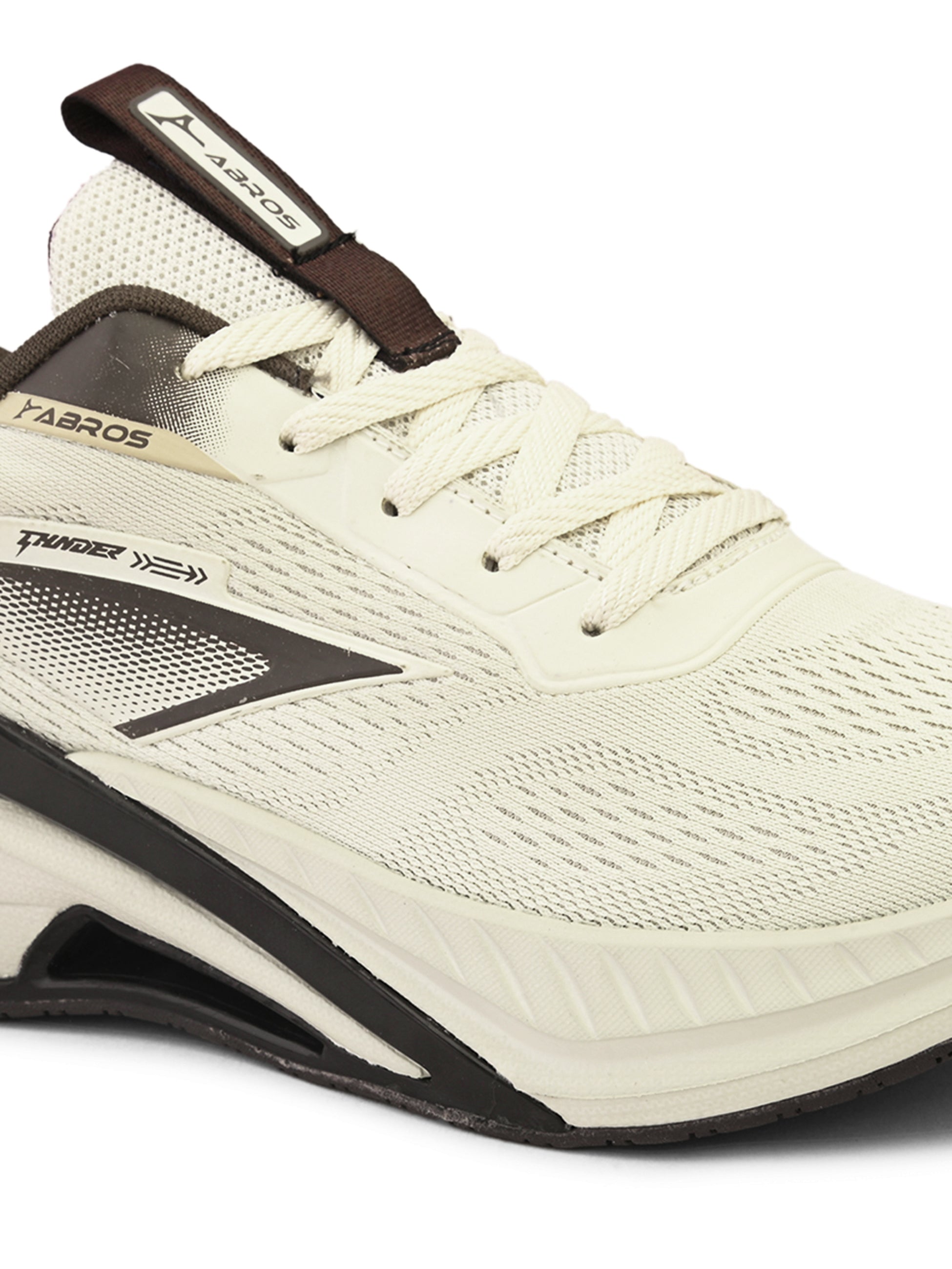 ABROS ERIK Men’s Sports Shoes for Running, Training & Gym | Lightweight Active Footwear for Daily Workout, Fitness & Outdoor Activities Shoes for Mens (L.BEIGE/BROWN)