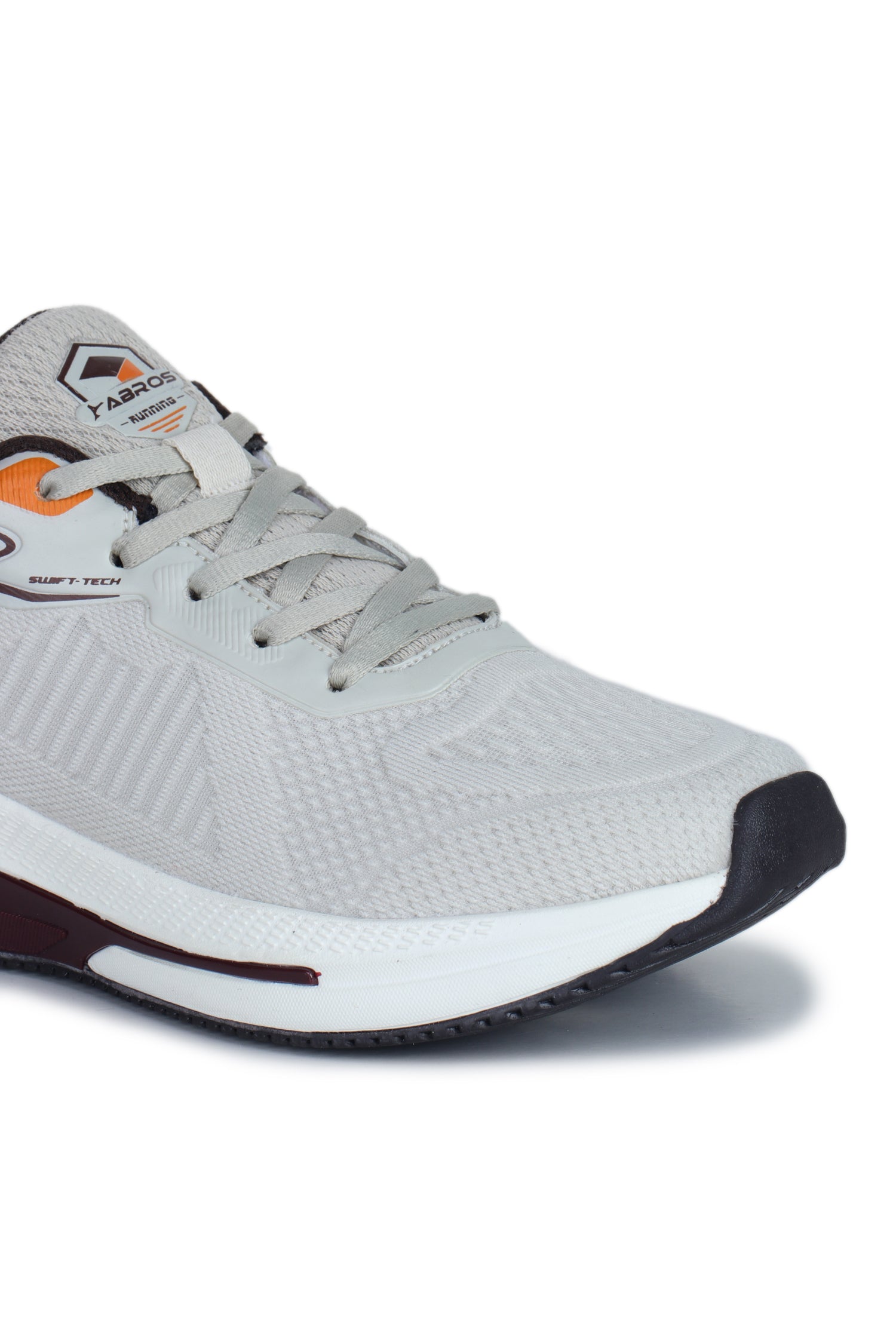 ABROS CYBRO Men’s Sports Shoes for Running, Training & Gym | Lightweight Active Footwear for Daily Workout, Fitness & Outdoor Activities Shoes for Mens (L.BEIGE/BROWN)