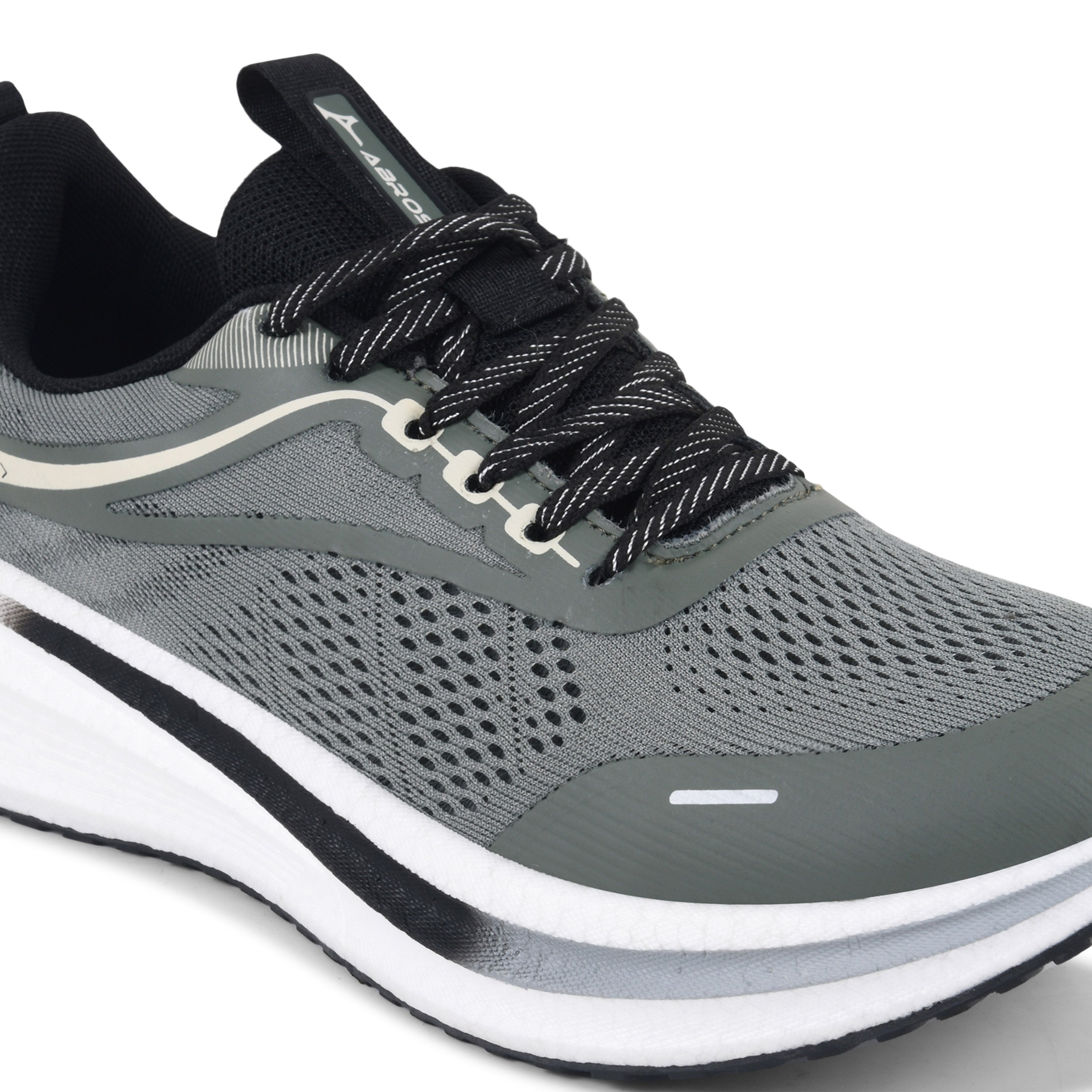 ABROS ZYRO Men’s Sports Shoes for Running, Training & Gym | Lightweight Active Footwear for Daily Workout, Fitness & Outdoor Activities Shoes for Mens (OLIVE/BLACK)