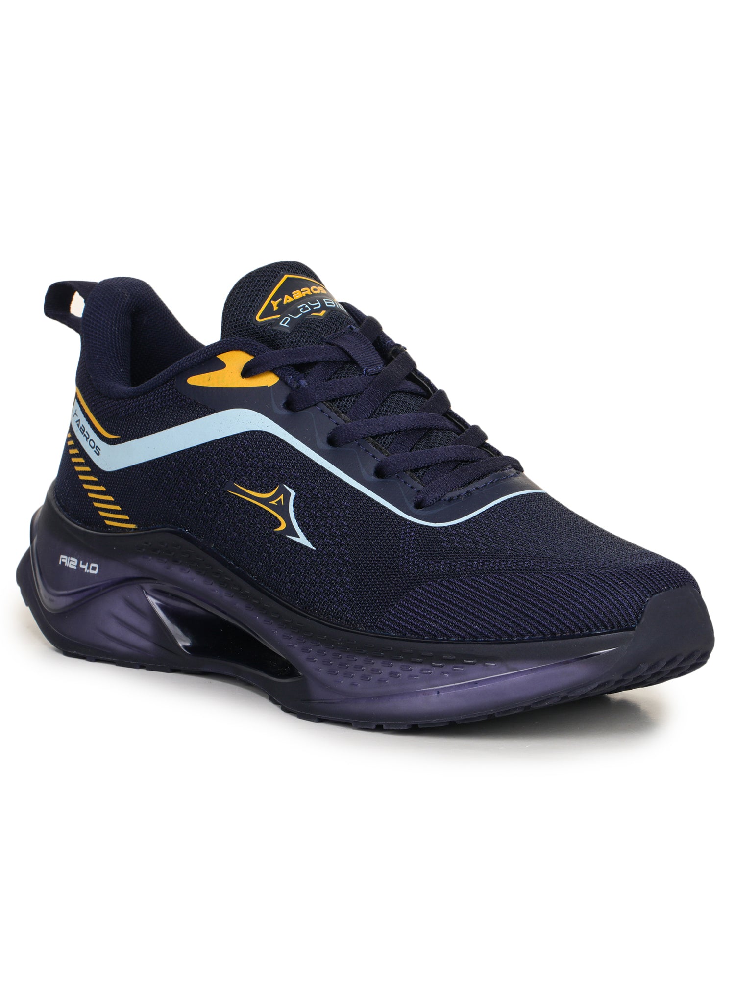 ABROS REAL Men‚Äôs Sports Shoes for Running, Training & Gym | Lightweight Active Footwear for Daily Workout, Fitness & Outdoor Activities Shoes for Mens (NAVY/MUSTARD)