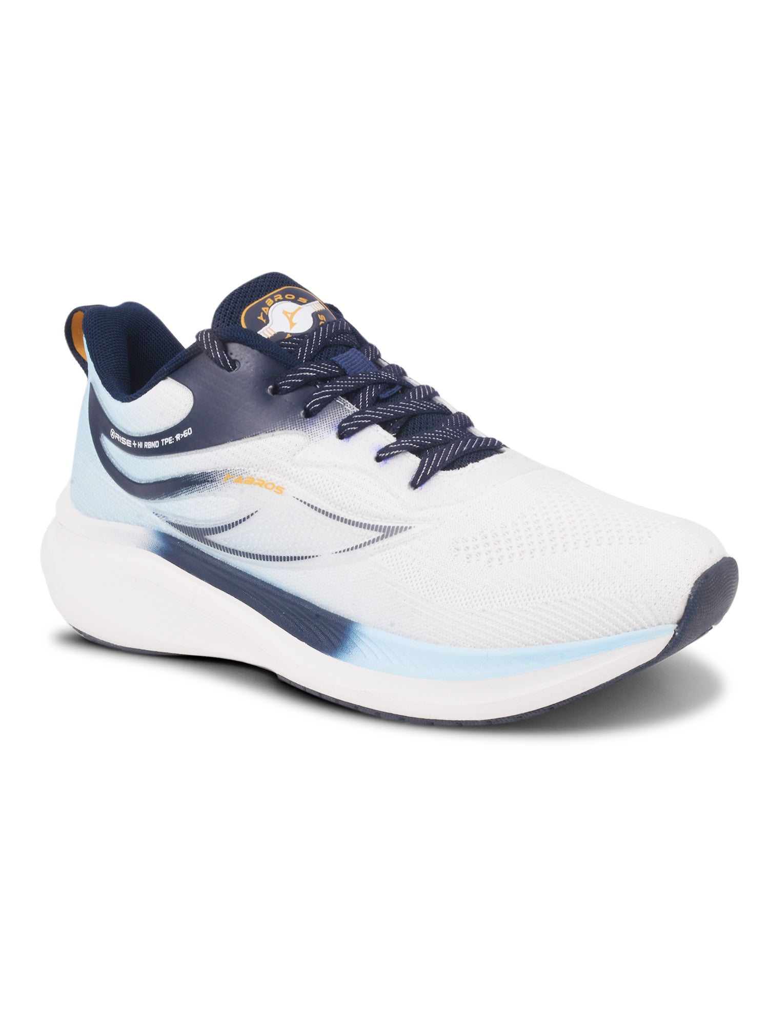 ABROS PROCY Men‚Äôs Sports Shoes for Running, Training & Gym | Lightweight Active Footwear for Daily Workout, Fitness & Outdoor Activities Shoes for Mens (WHITE/ICE BLUE)