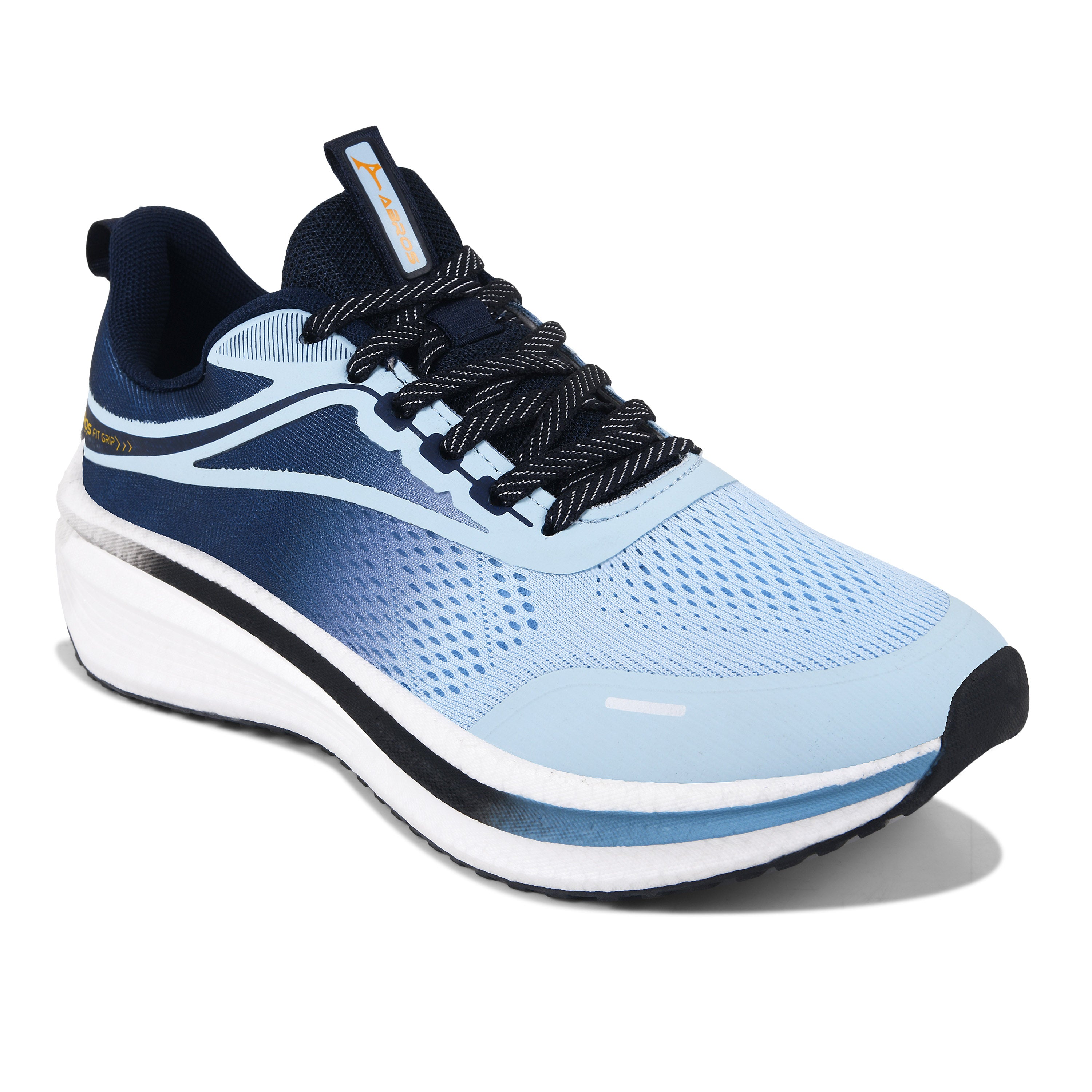 ABROS ZYRO Men‚Äôs Sports Shoes for Running, Training & Gym | Lightweight Active Footwear for Daily Workout, Fitness & Outdoor Activities Shoes for Mens (NAVY/ICE BLUE)