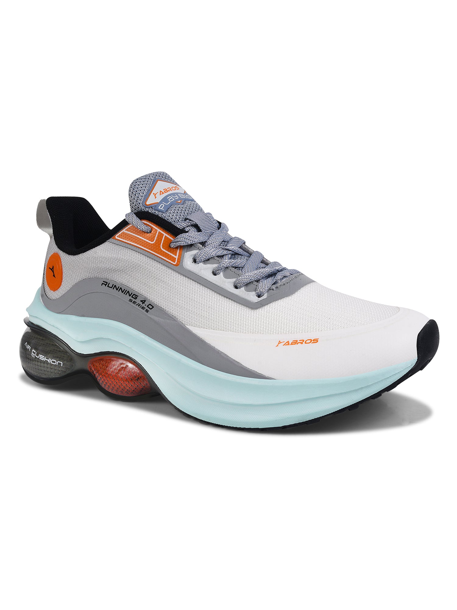 ABROS LUFFY Men‚Äôs Sports Shoes for Running, Training & Gym | Lightweight Active Footwear for Daily Workout, Fitness & Outdoor Activities Shoes for Mens (OFFWHITE/L.GREY)