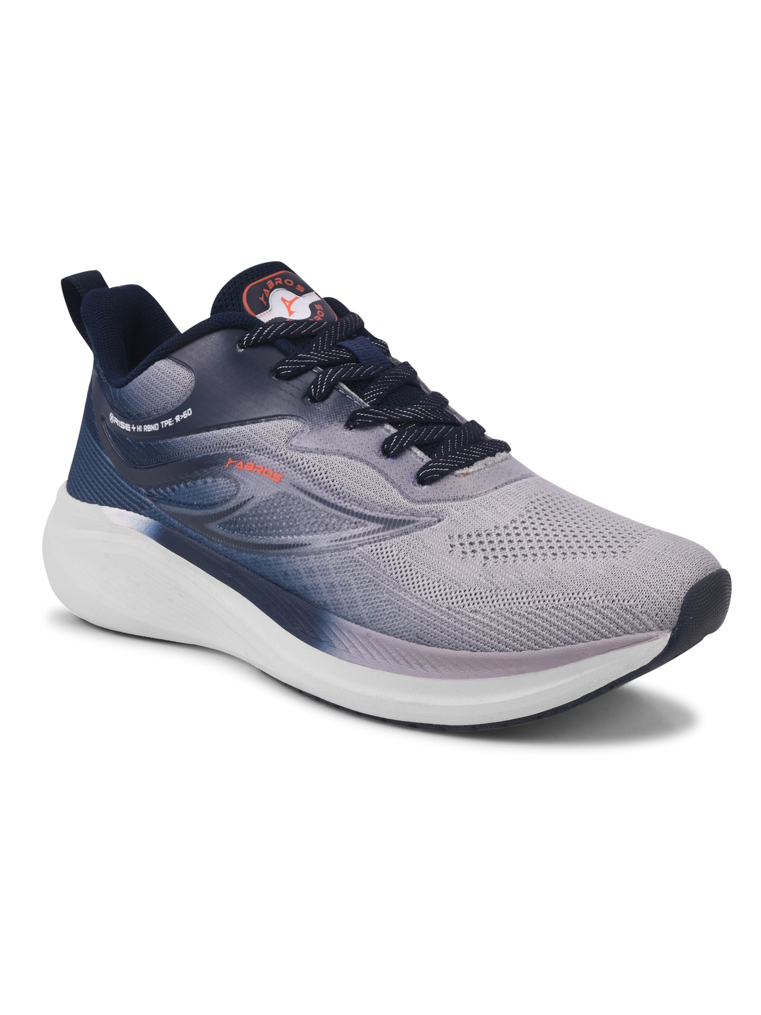 ABROS PROCY Men‚Äôs Sports Shoes for Running, Training & Gym | Lightweight Active Footwear for Daily Workout, Fitness & Outdoor Activities Shoes for Mens (L.GREY/NAVY)