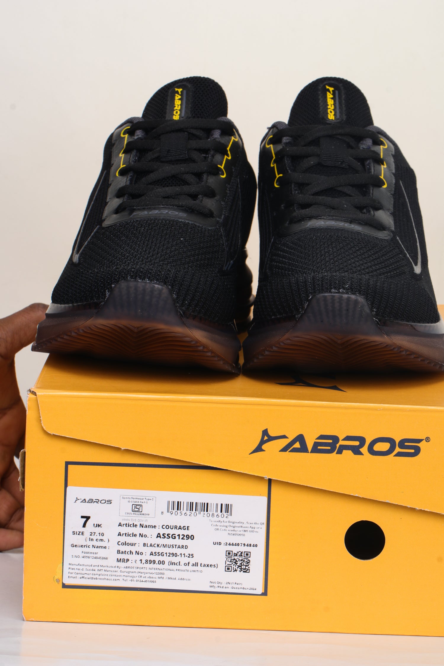 ABROS ROOFER Running Sports Shoes Breathable Upper Memory Foam Insole Casual Walking & Gym Shoes for Mens