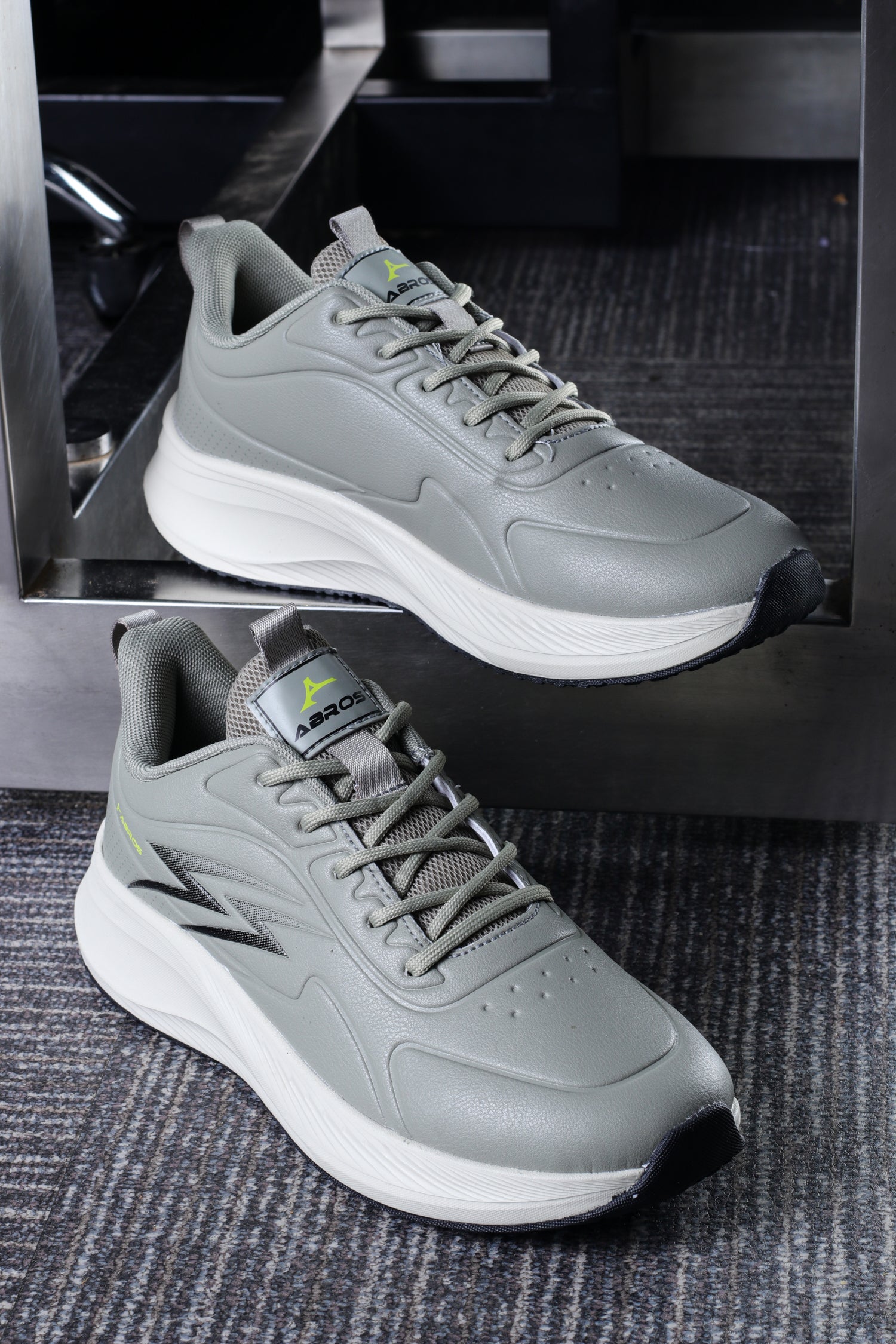 ABROS EZRA Men‚Äôs Sports Shoes for Running, Training & Gym | Lightweight Active Footwear for Daily Workout, Fitness & Outdoor Activities Shoes for Mens (OLIVE/BLACK)