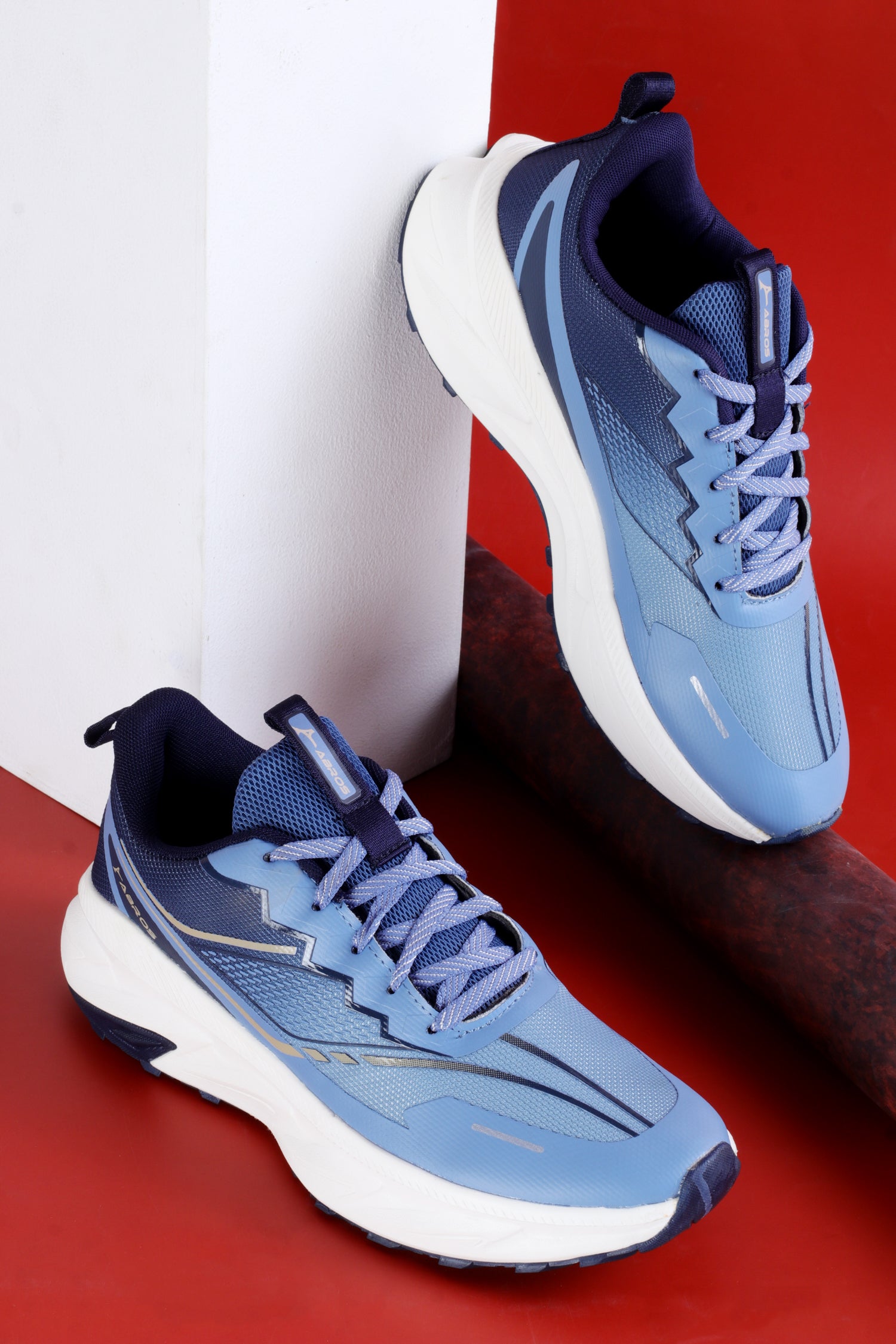 ABROS LUNO Men‚Äôs Sports Shoes for Running, Training & Gym | Lightweight Active Footwear for Daily Workout, Fitness & Outdoor Activities Shoes for Mens (R.SLATE/NAVY)