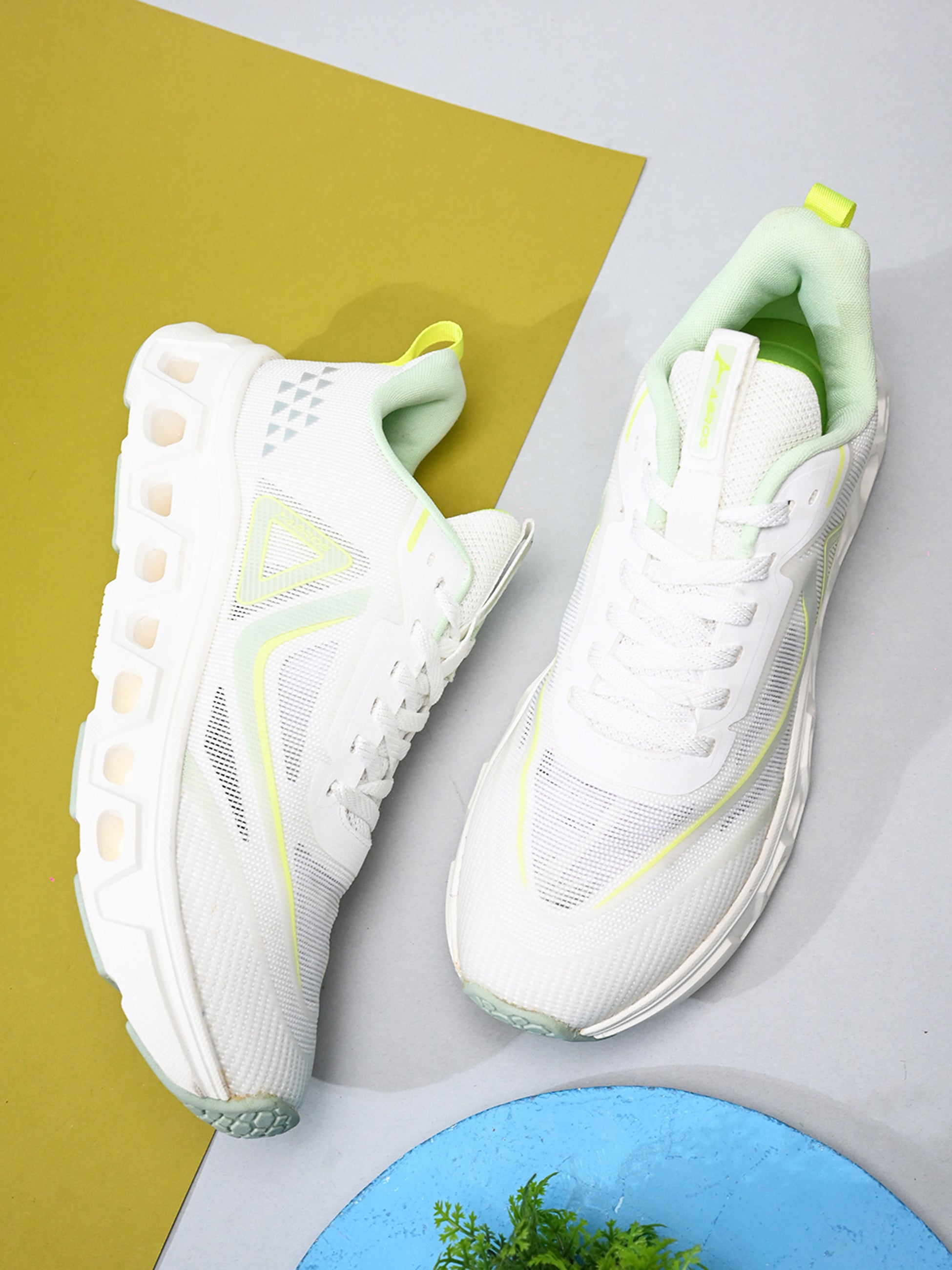 ABROS LIAM Men‚Äôs Sports Shoes for Running, Training & Gym | Lightweight Active Footwear for Daily Workout, Fitness & Outdoor Activities Shoes for Mens (WHITE/SEA MIST)