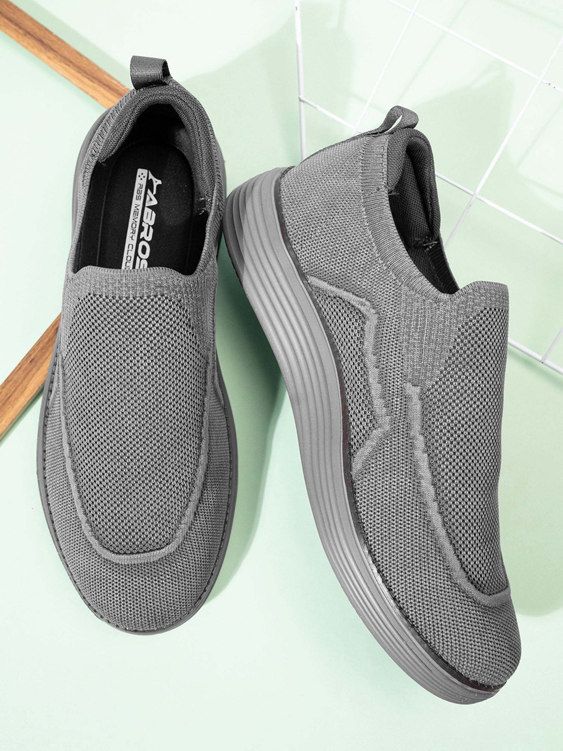 ABROS DANIMOFF Men‚Äôs Casual Sneakers for Daily Wear | Stylish Comfortable Shoes for Work, College, Travel & Everyday Outfits | Lightweight Sneakers for Mens (D.GREY)