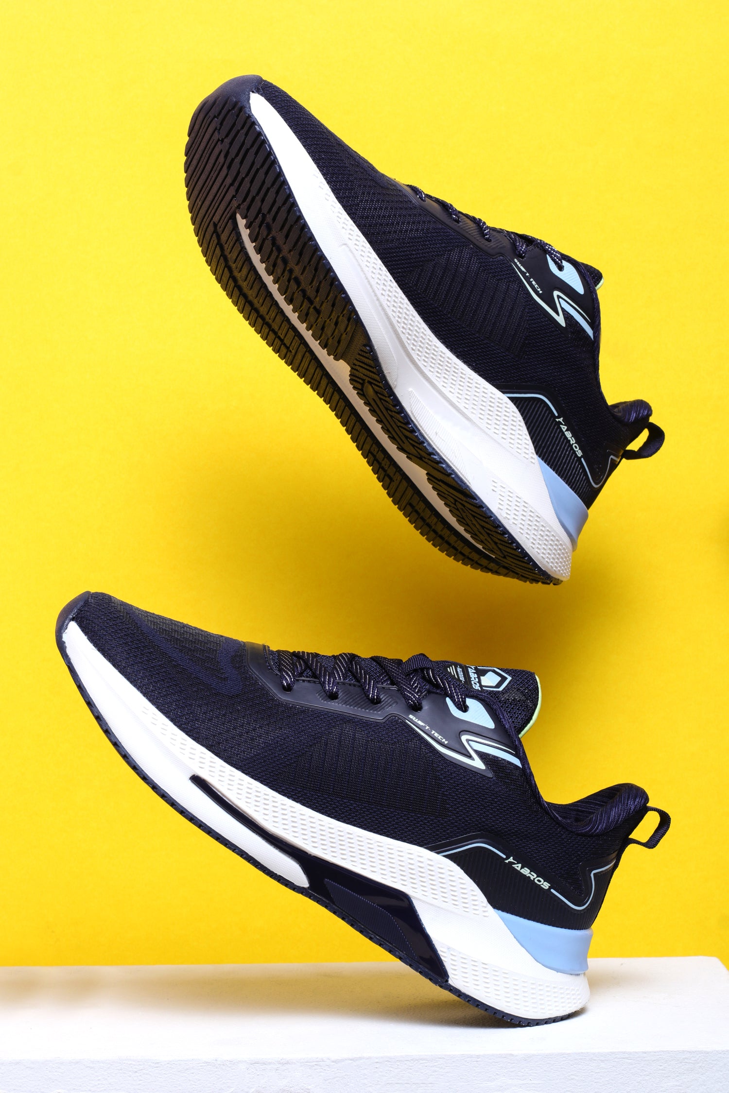 ABROS CYBRO Men‚Äôs Sports Shoes for Running, Training & Gym | Lightweight Active Footwear for Daily Workout, Fitness & Outdoor Activities Shoes for Mens (BLACK/SEA GREEN)