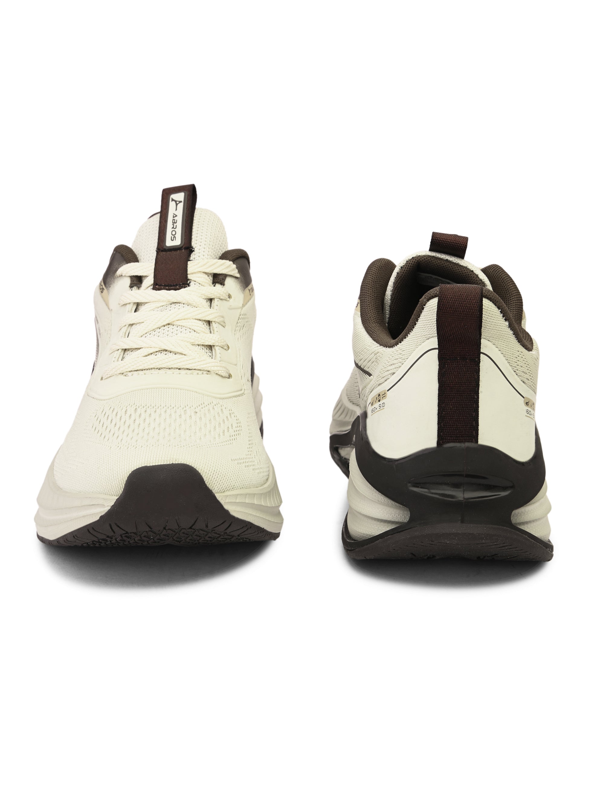 ABROS ERIK Men‚Äôs Sports Shoes for Running, Training & Gym | Lightweight Active Footwear for Daily Workout, Fitness & Outdoor Activities Shoes for Mens (L.BEIGE/BROWN)