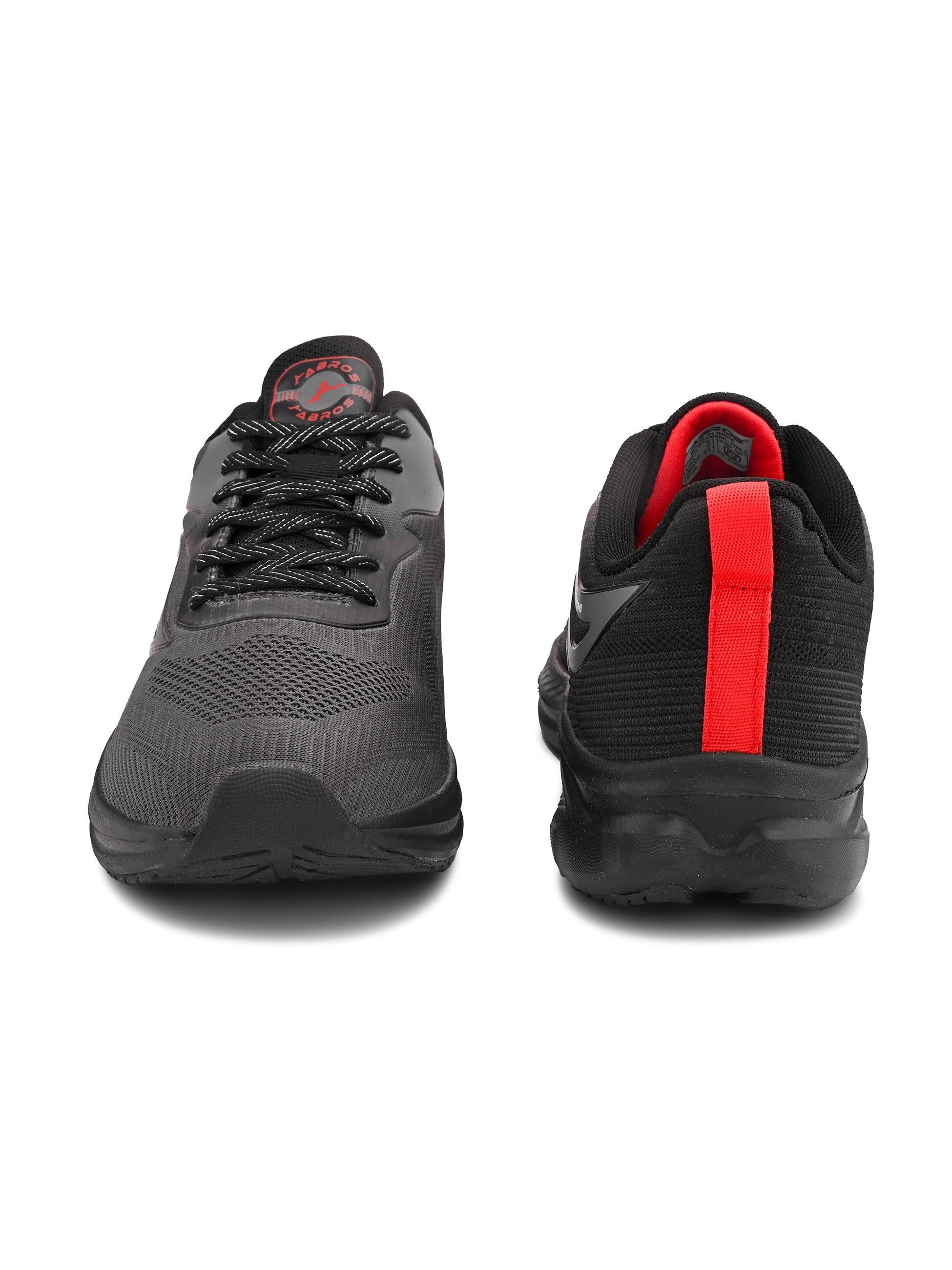 ABROS PROCY Men‚Äôs Sports Shoes for Running, Training & Gym | Lightweight Active Footwear for Daily Workout, Fitness & Outdoor Activities Shoes for Mens (BLACK/RED)