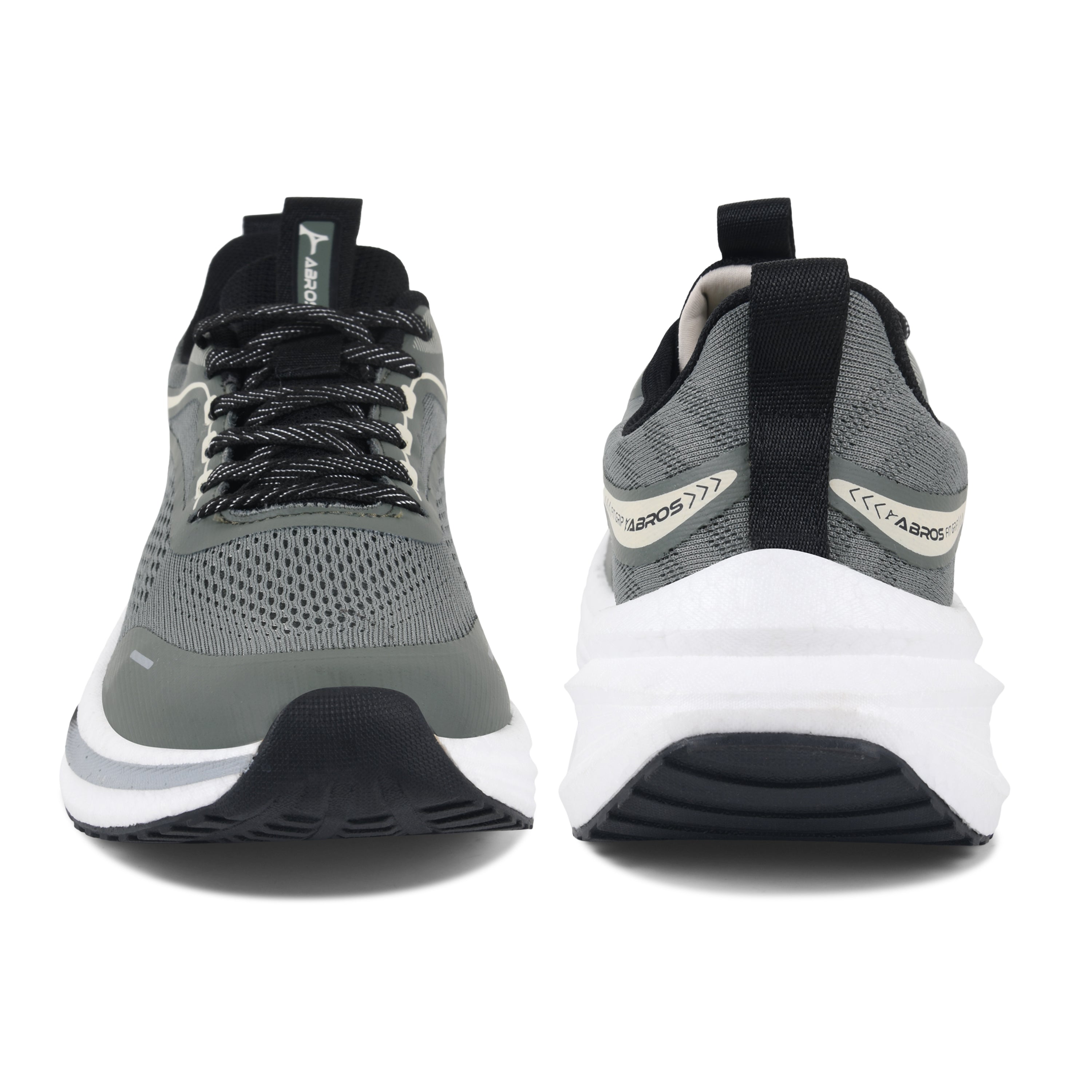 ABROS ZYRO Men‚Äôs Sports Shoes for Running, Training & Gym | Lightweight Active Footwear for Daily Workout, Fitness & Outdoor Activities Shoes for Mens (OLIVE/BLACK)