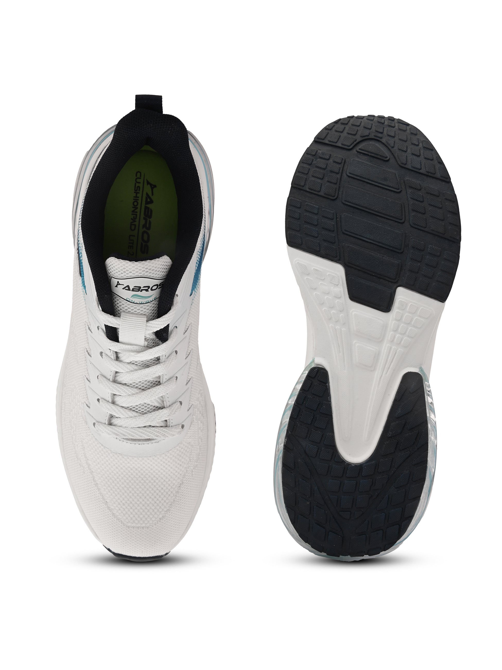 ABROS RANKIN Men‚Äôs Sports Shoes for Running, Training & Gym | Lightweight Active Footwear for Daily Workout, Fitness & Outdoor Activities Shoes for Mens (WHITE/NAVY)