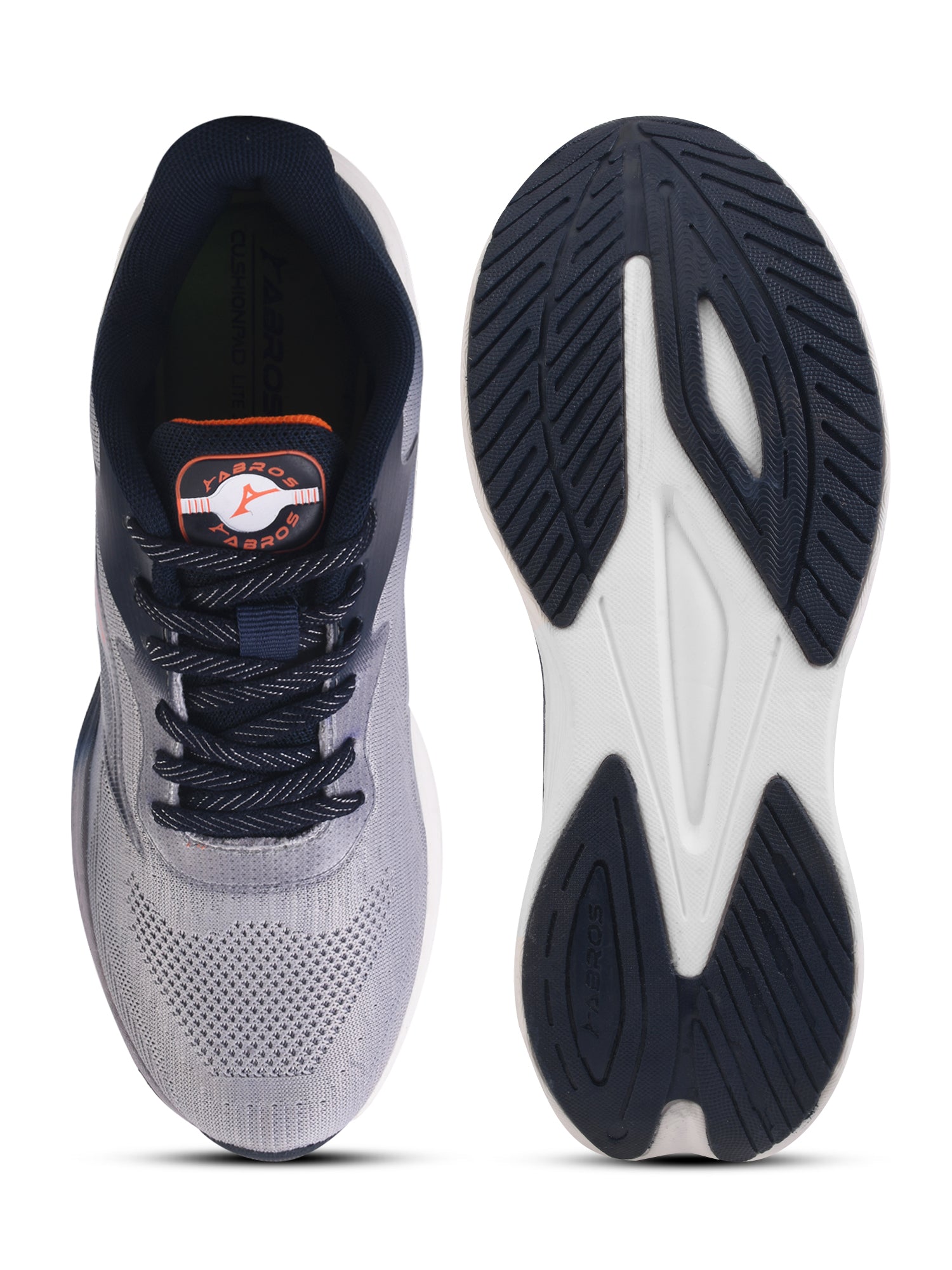 ABROS PROCY Men‚Äôs Sports Shoes for Running, Training & Gym | Lightweight Active Footwear for Daily Workout, Fitness & Outdoor Activities Shoes for Mens (L.GREY/NAVY)